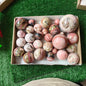 28 pc peruvian pink opal spheres