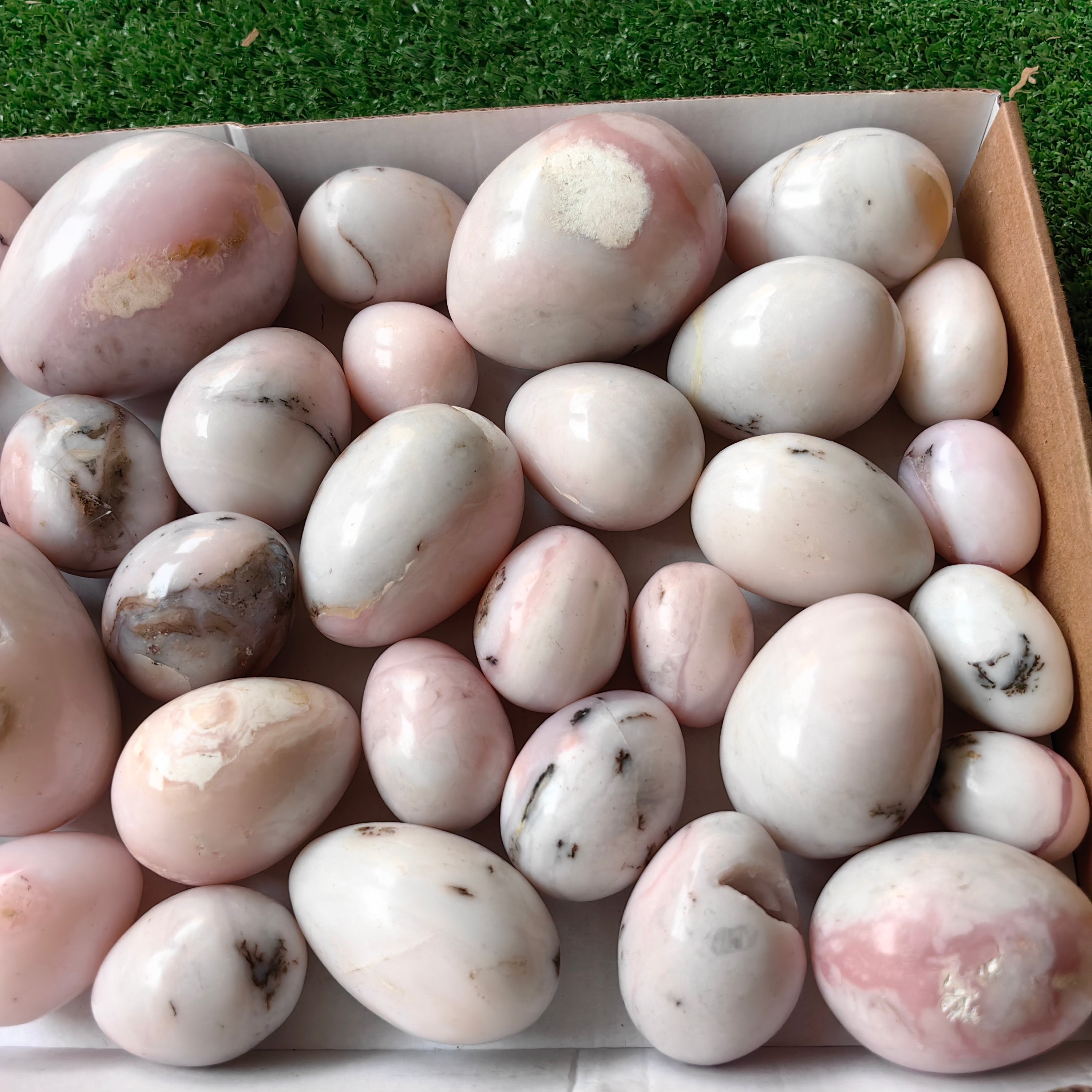 31 pc peruvian pink opal egg