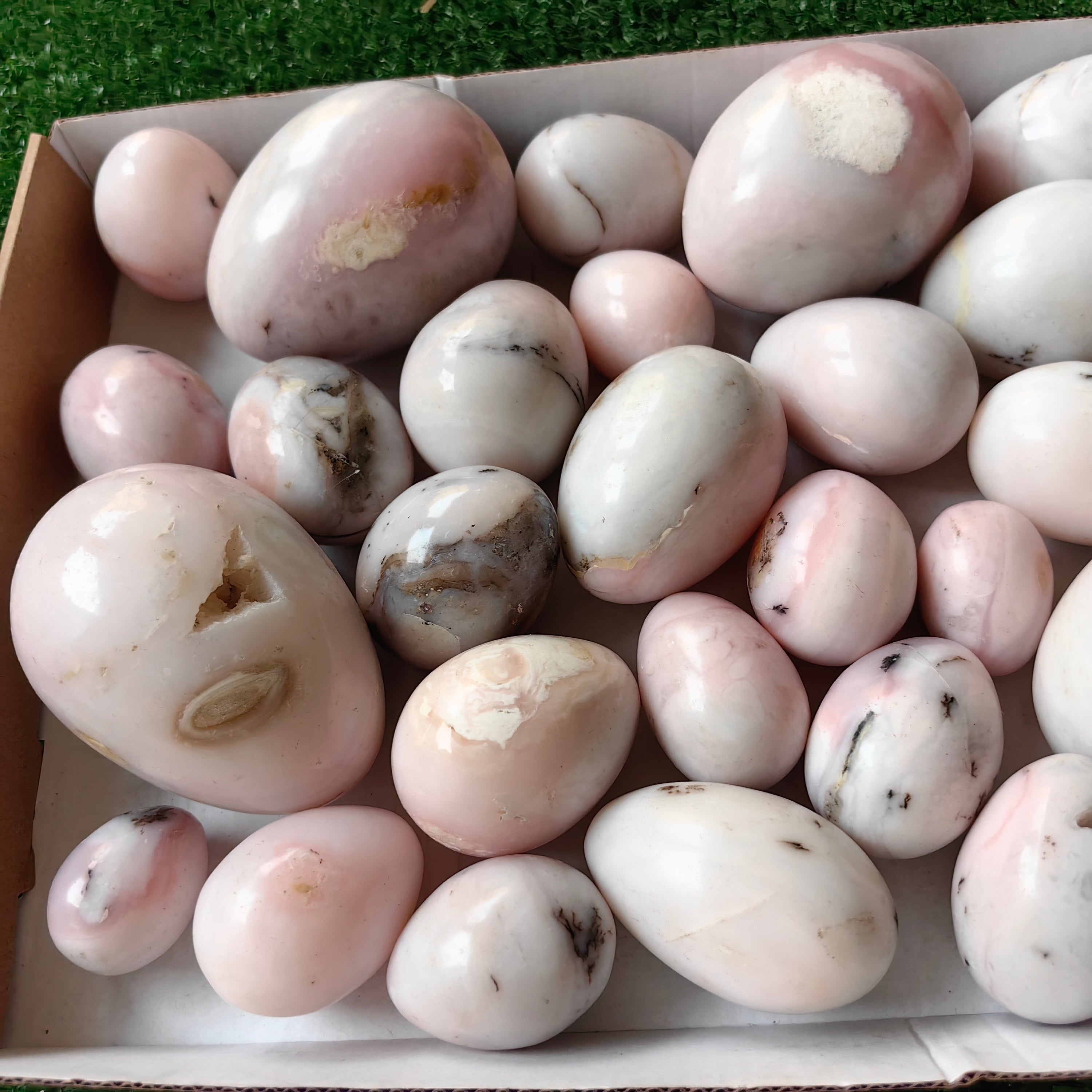 31 pc peruvian pink opal egg