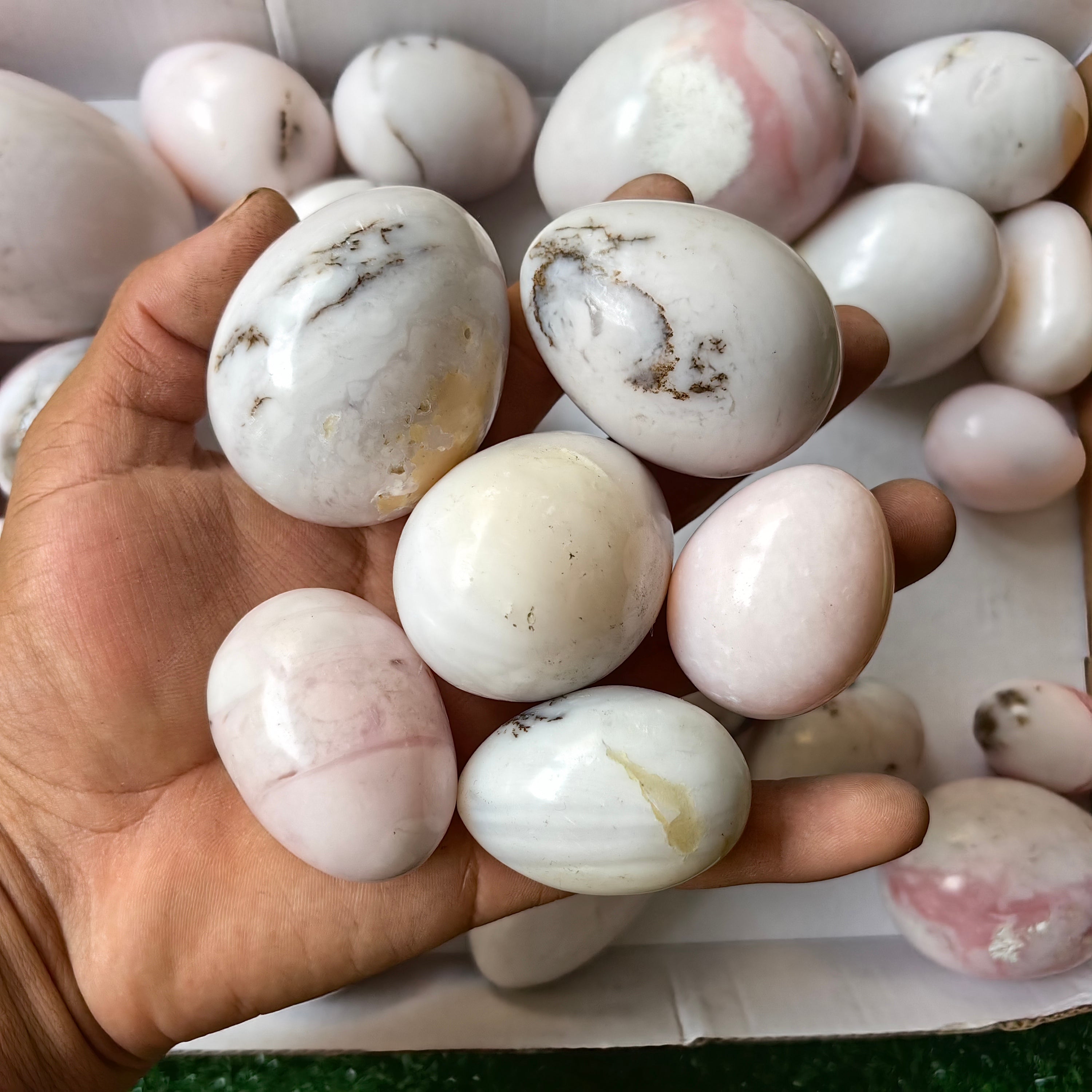 31 pc peruvian pink opal egg
