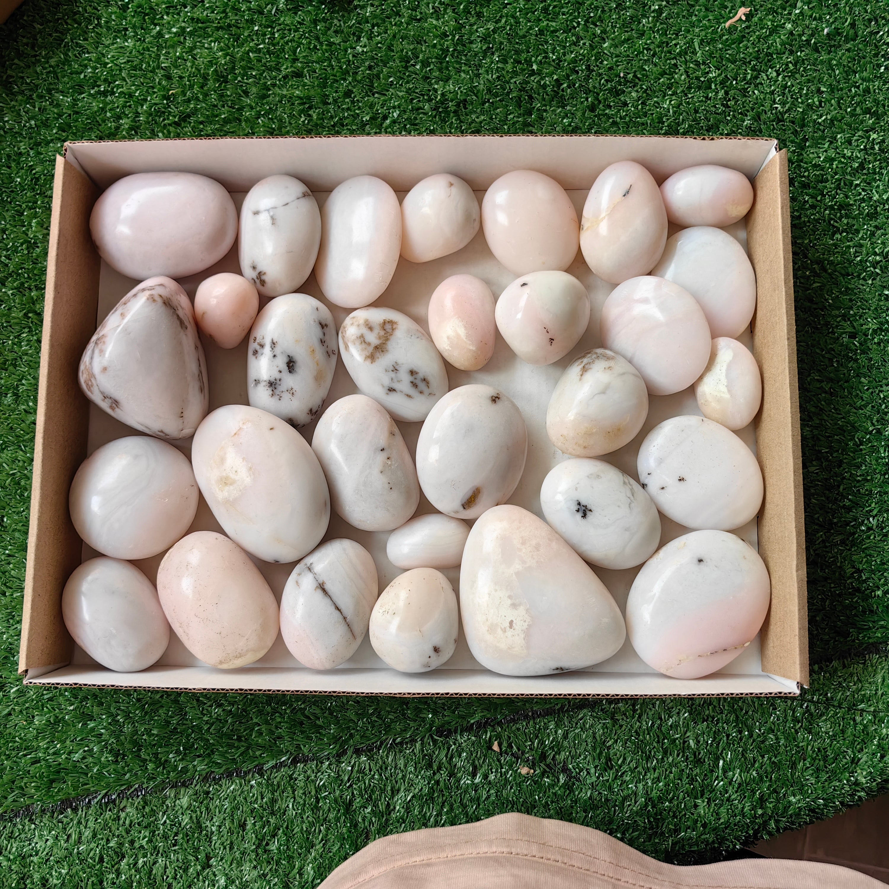 30 pc peruvian pink opal free forms