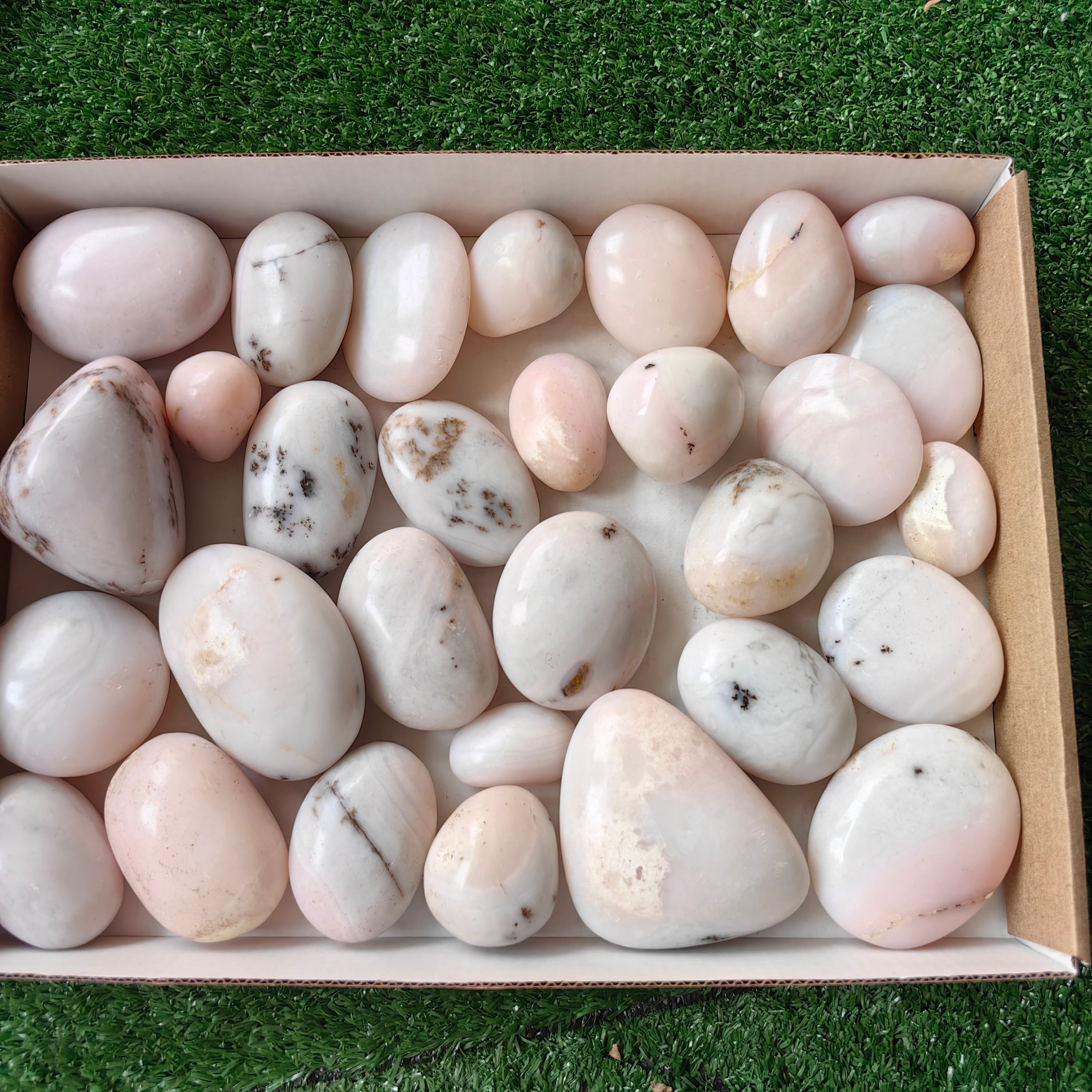 30 pc peruvian pink opal free forms