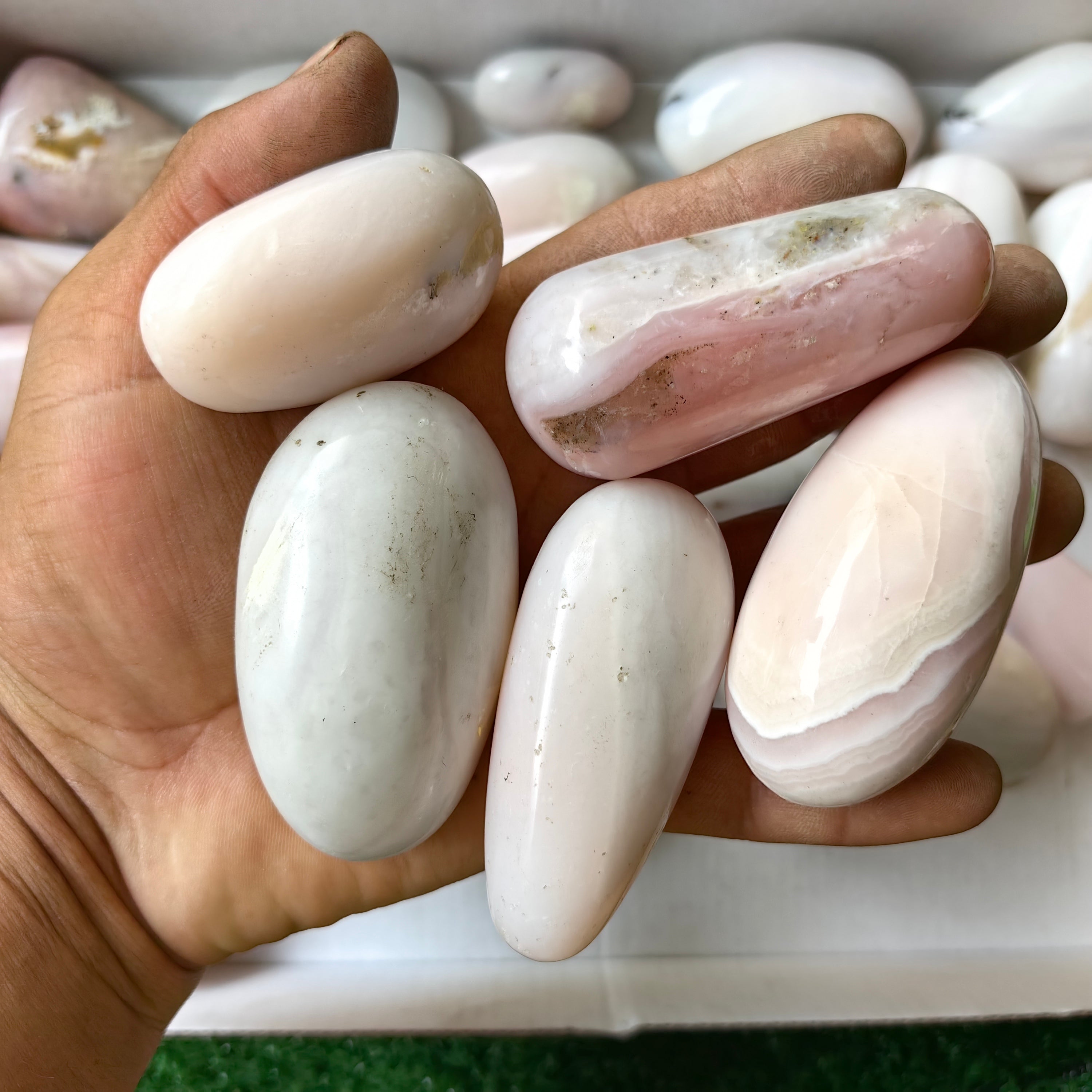 30 pc peruvian pink opal free forms & wands