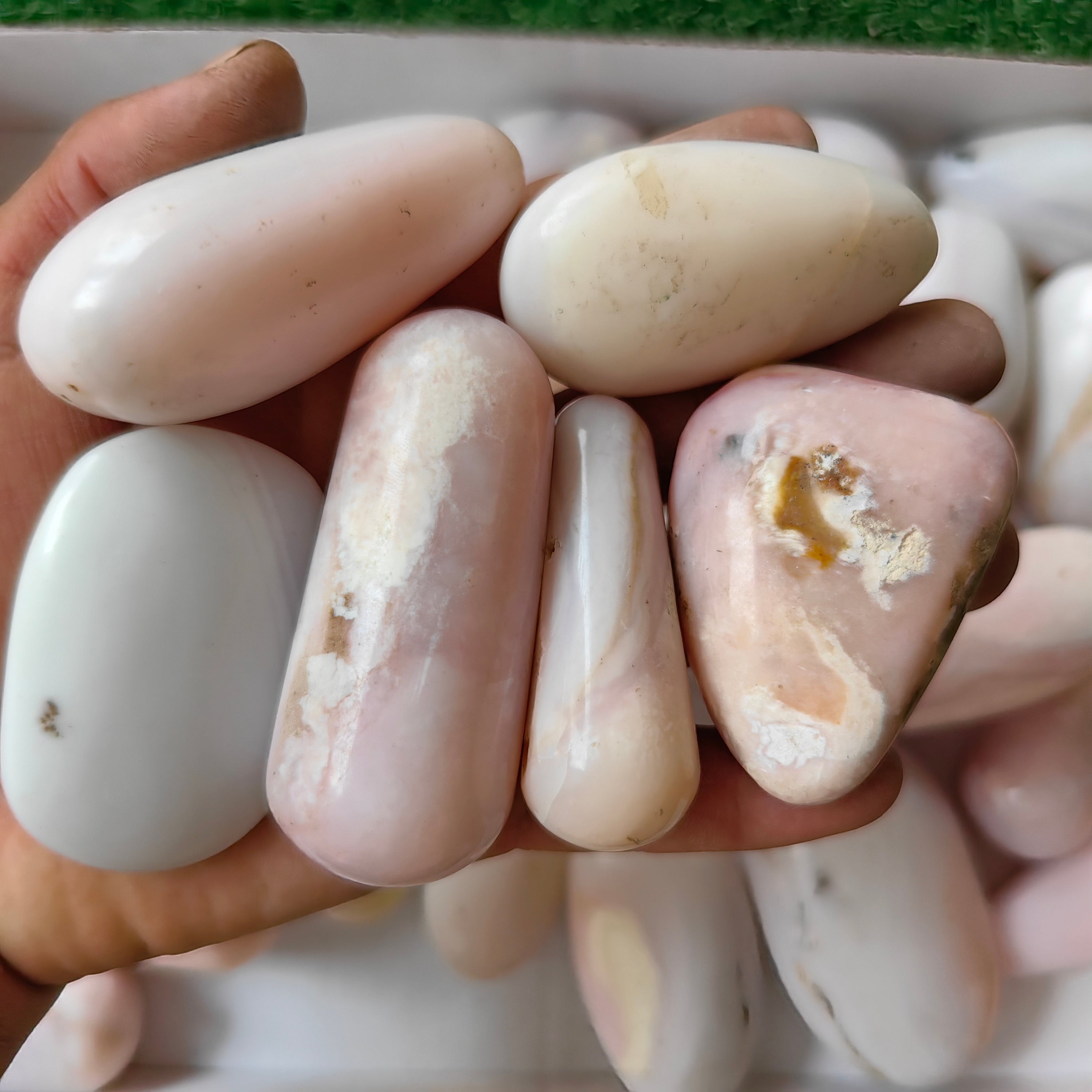 30 pc peruvian pink opal free forms & wands