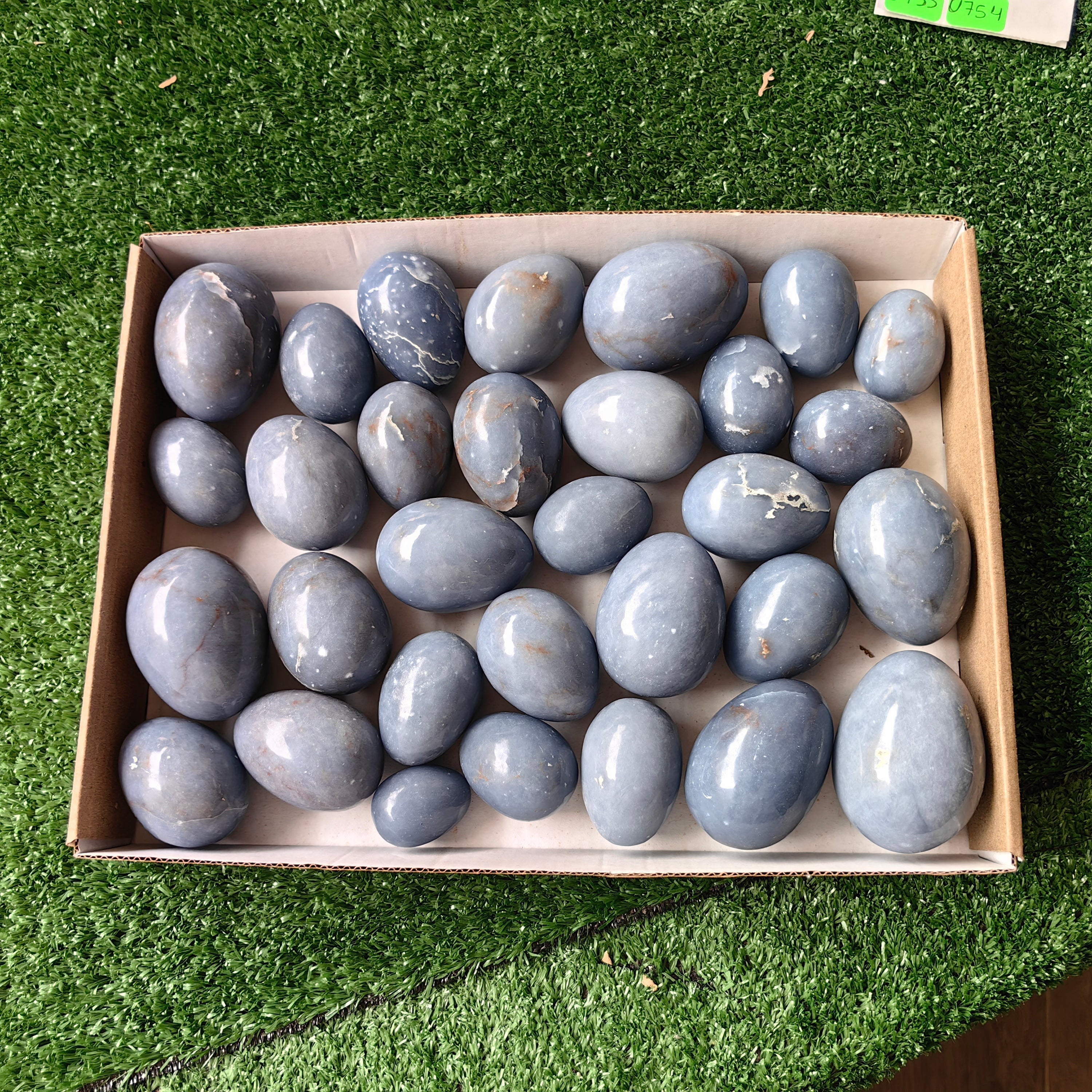 31 pc blue angelite eggs