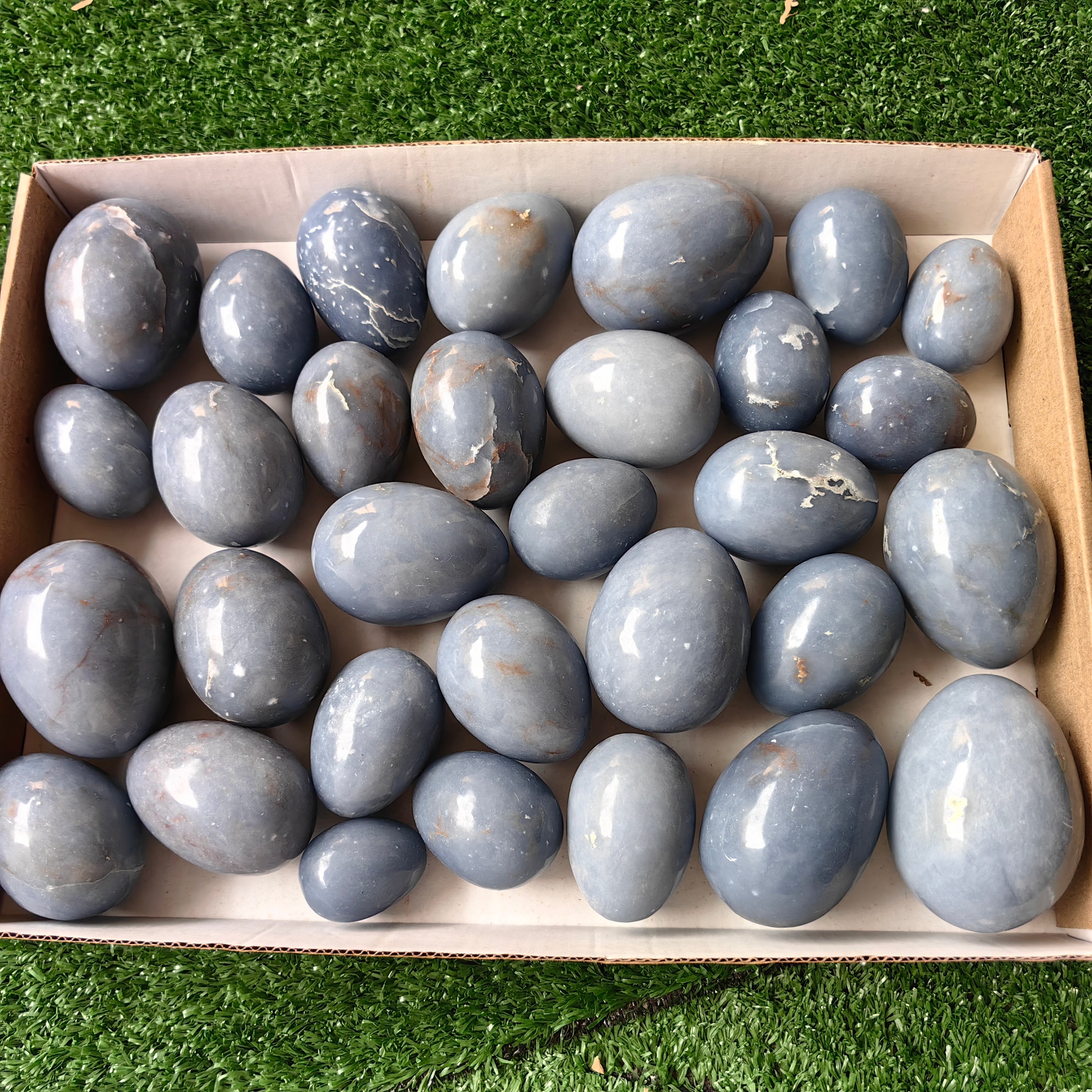 31 pc blue angelite eggs