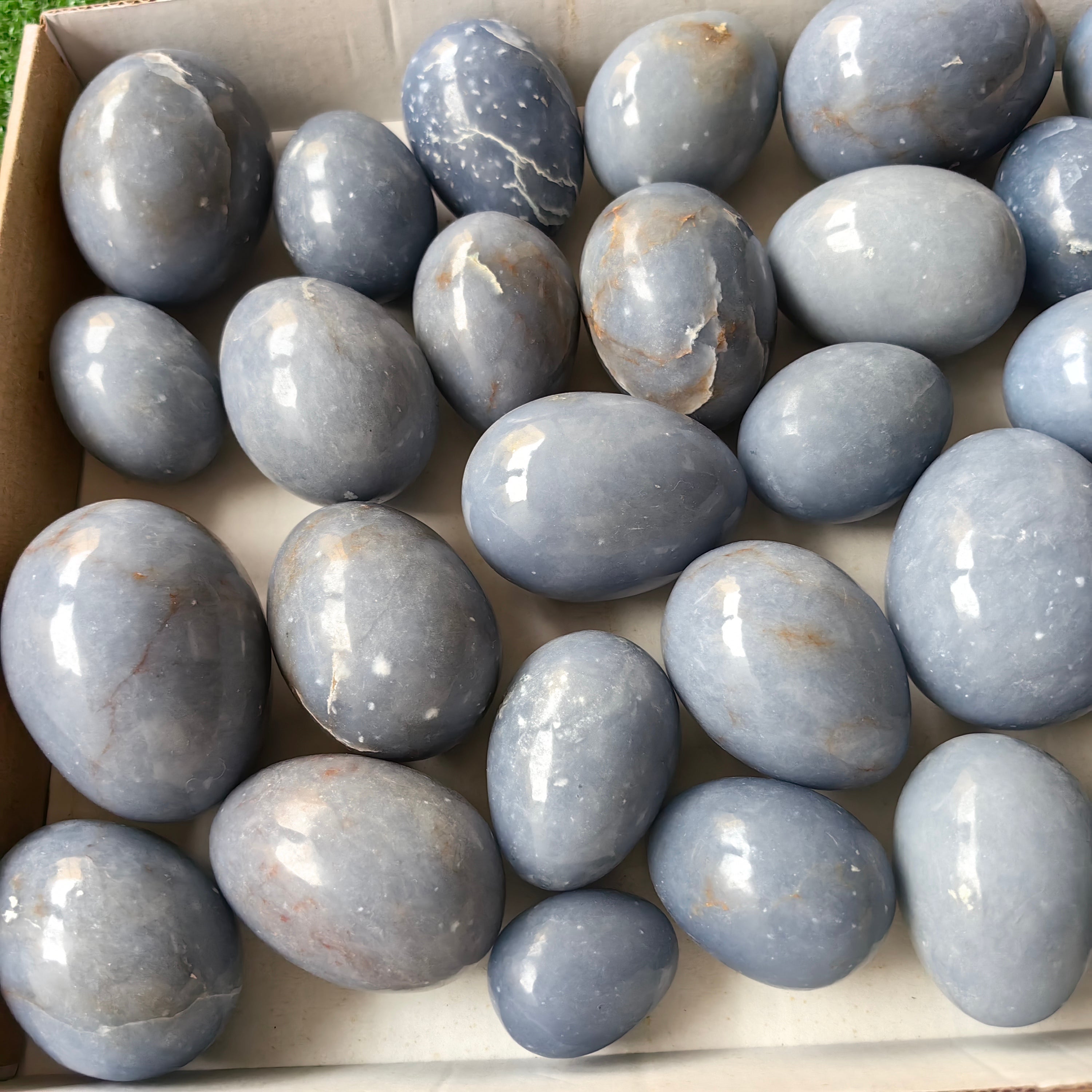 31 pc blue angelite eggs