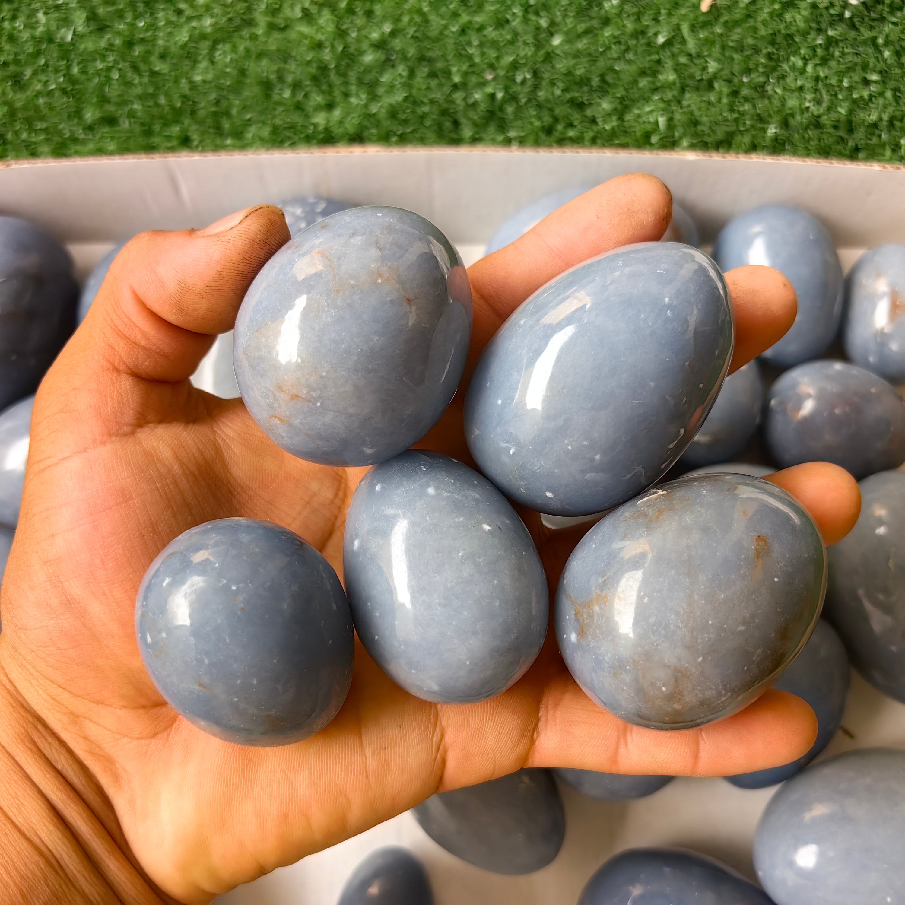 31 pc blue angelite eggs