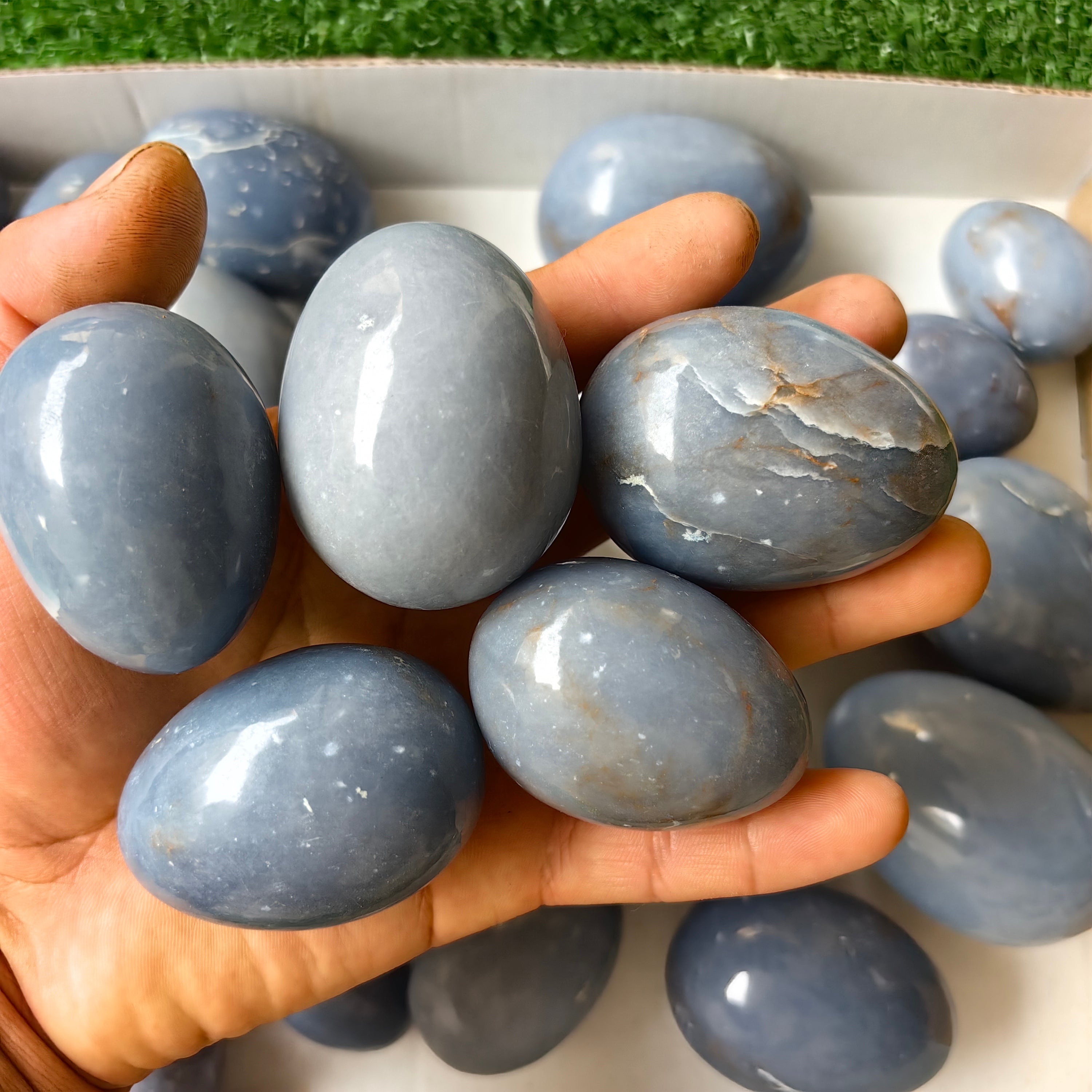 31 pc blue angelite eggs