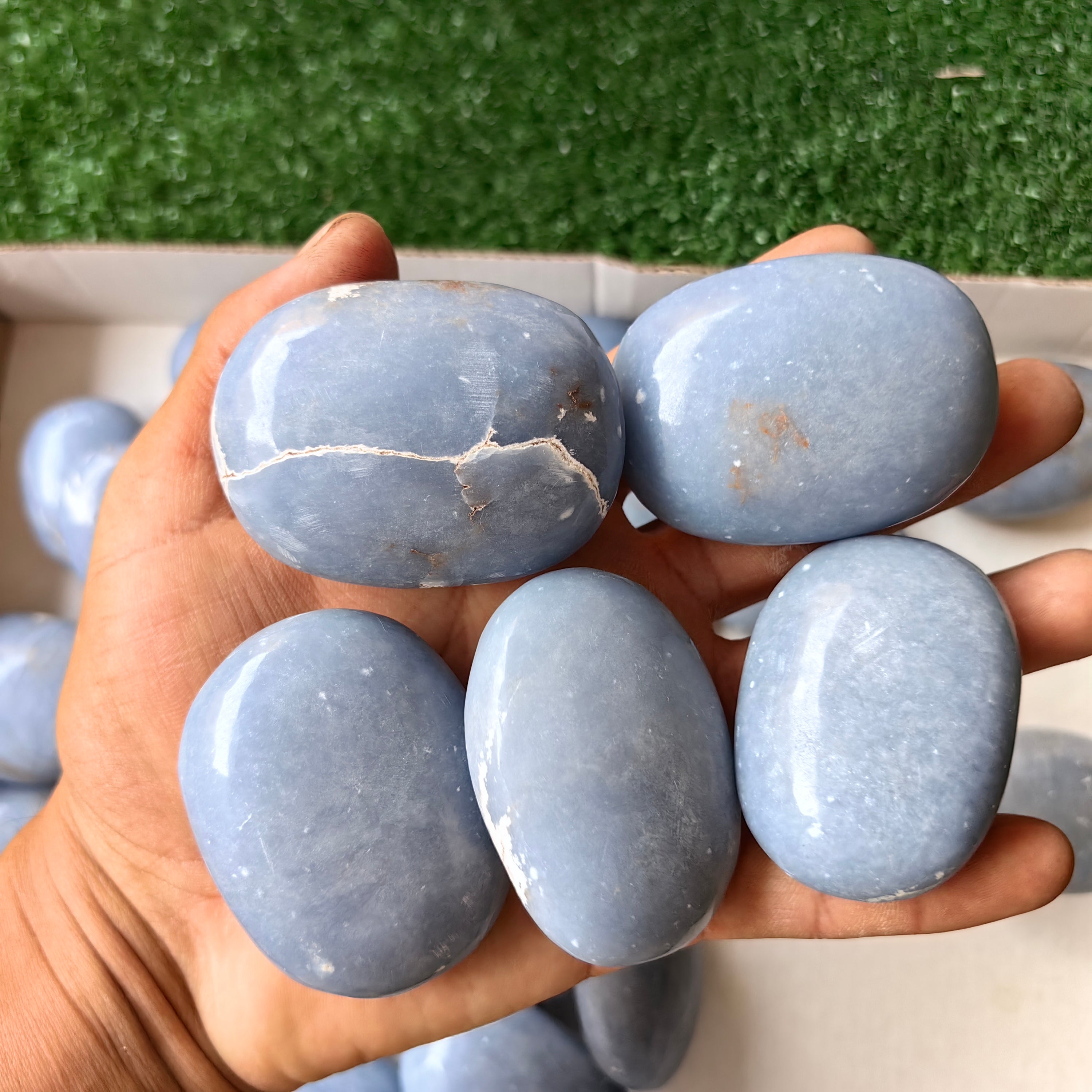 31 pc blue angelite palms
