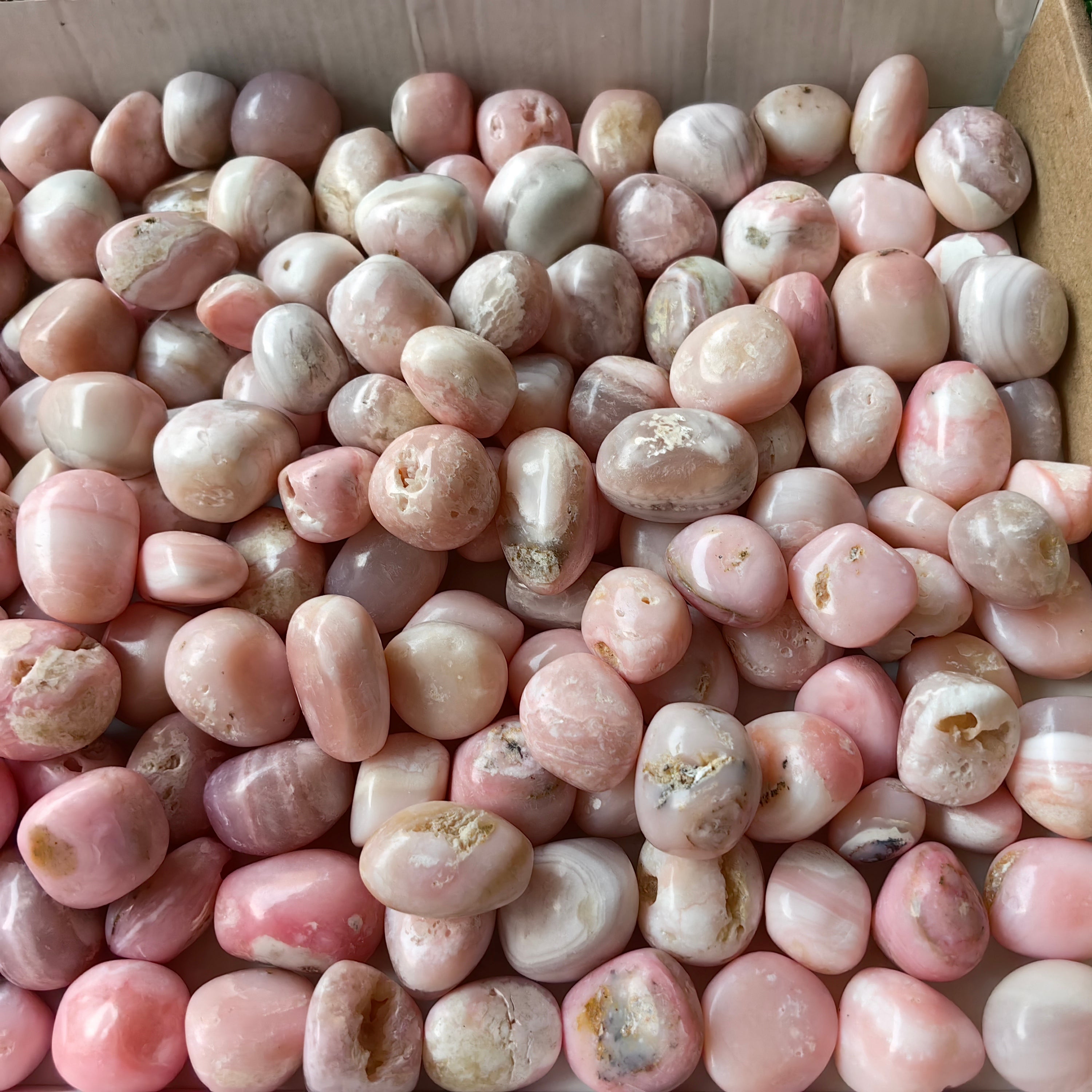 2 kg peruvian pink opal tumbled