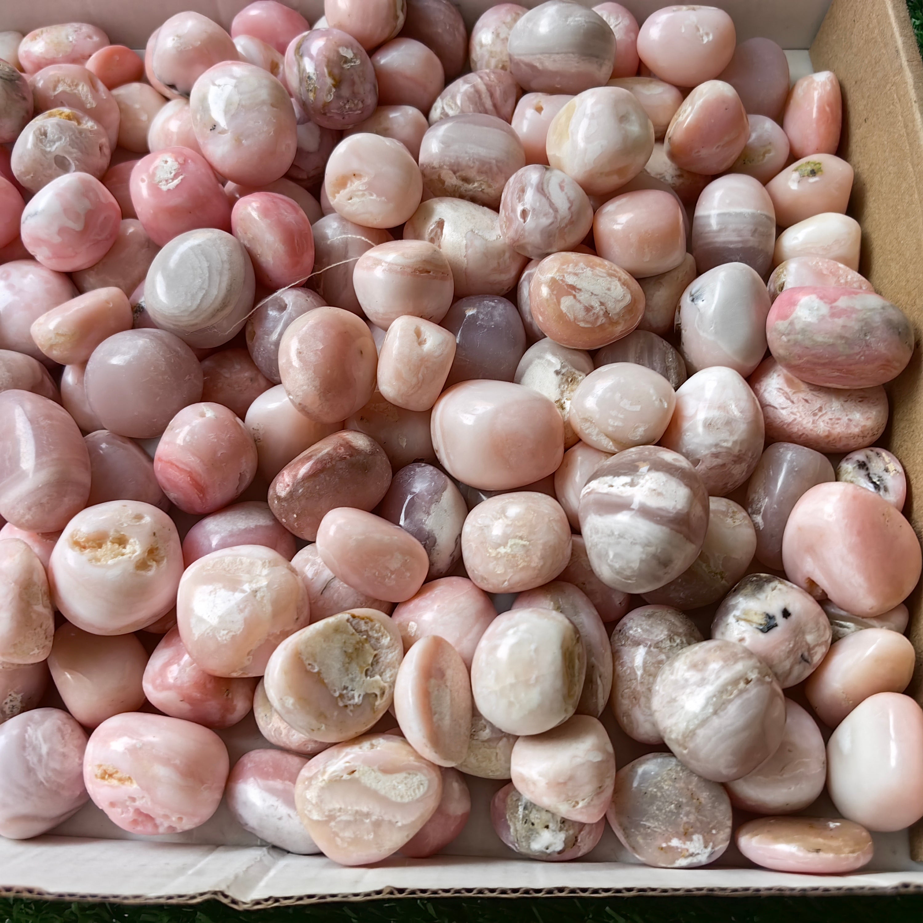 2 kg peruvian pink opal tumbled