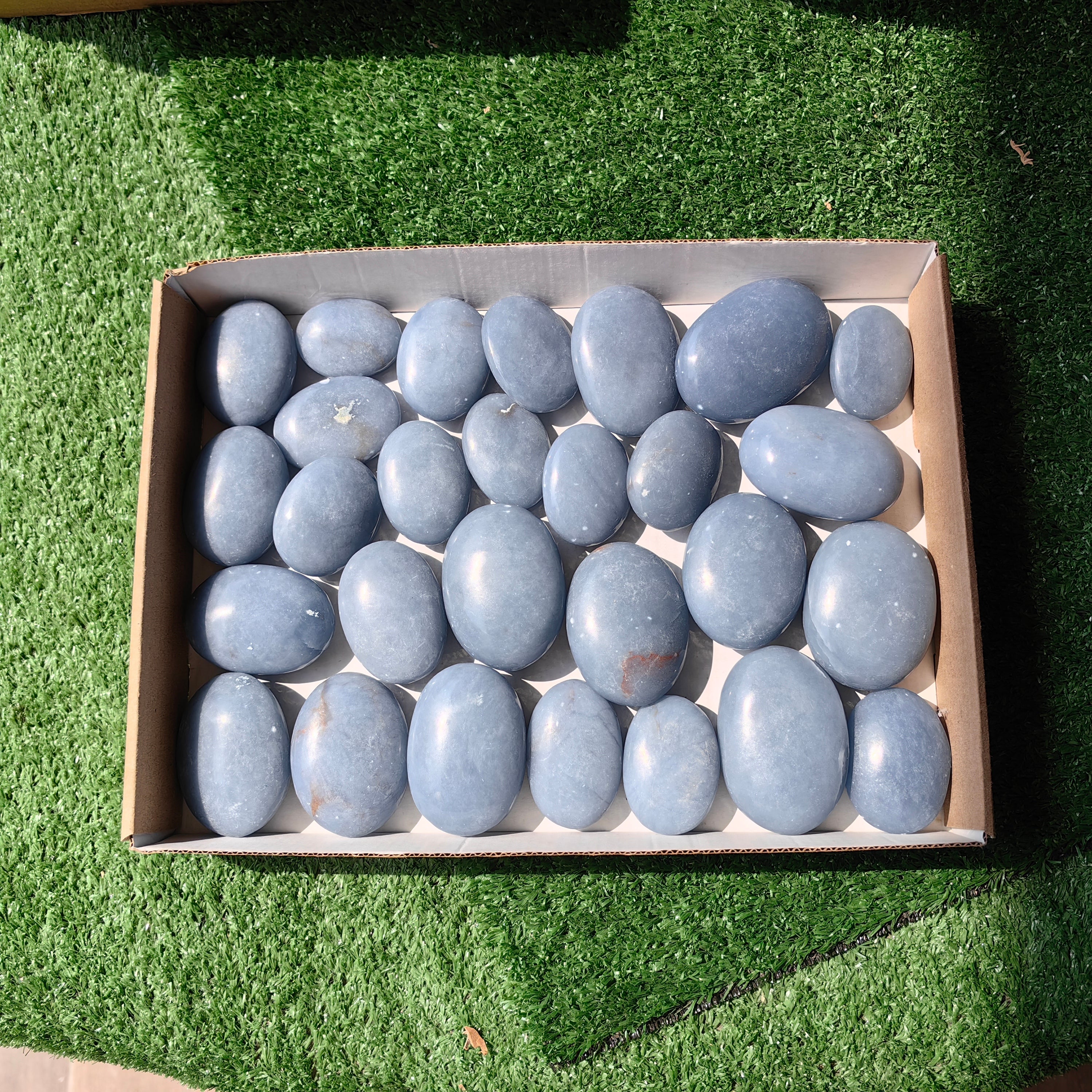 28 pc blue angelite palms