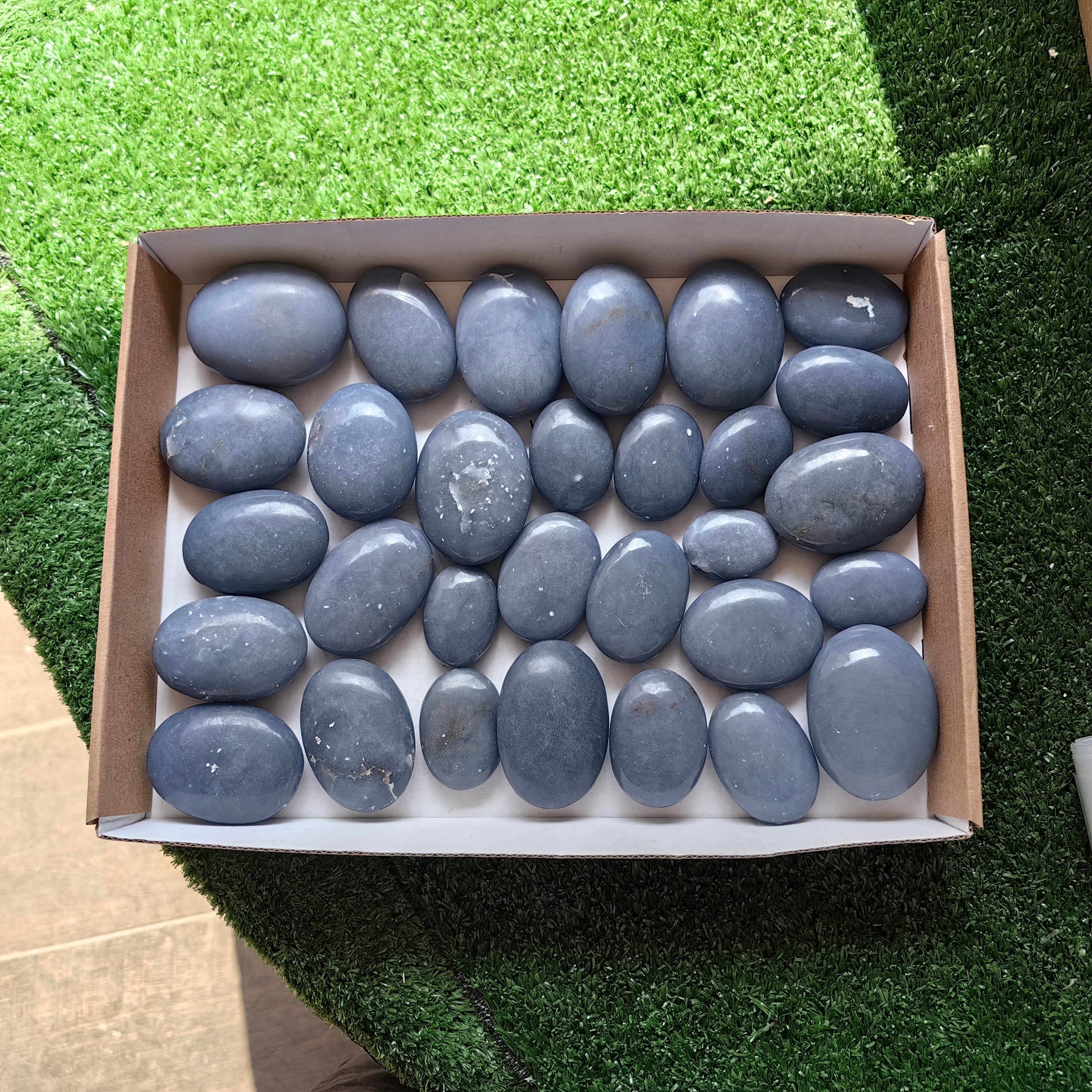 30 pc blue angelite palms