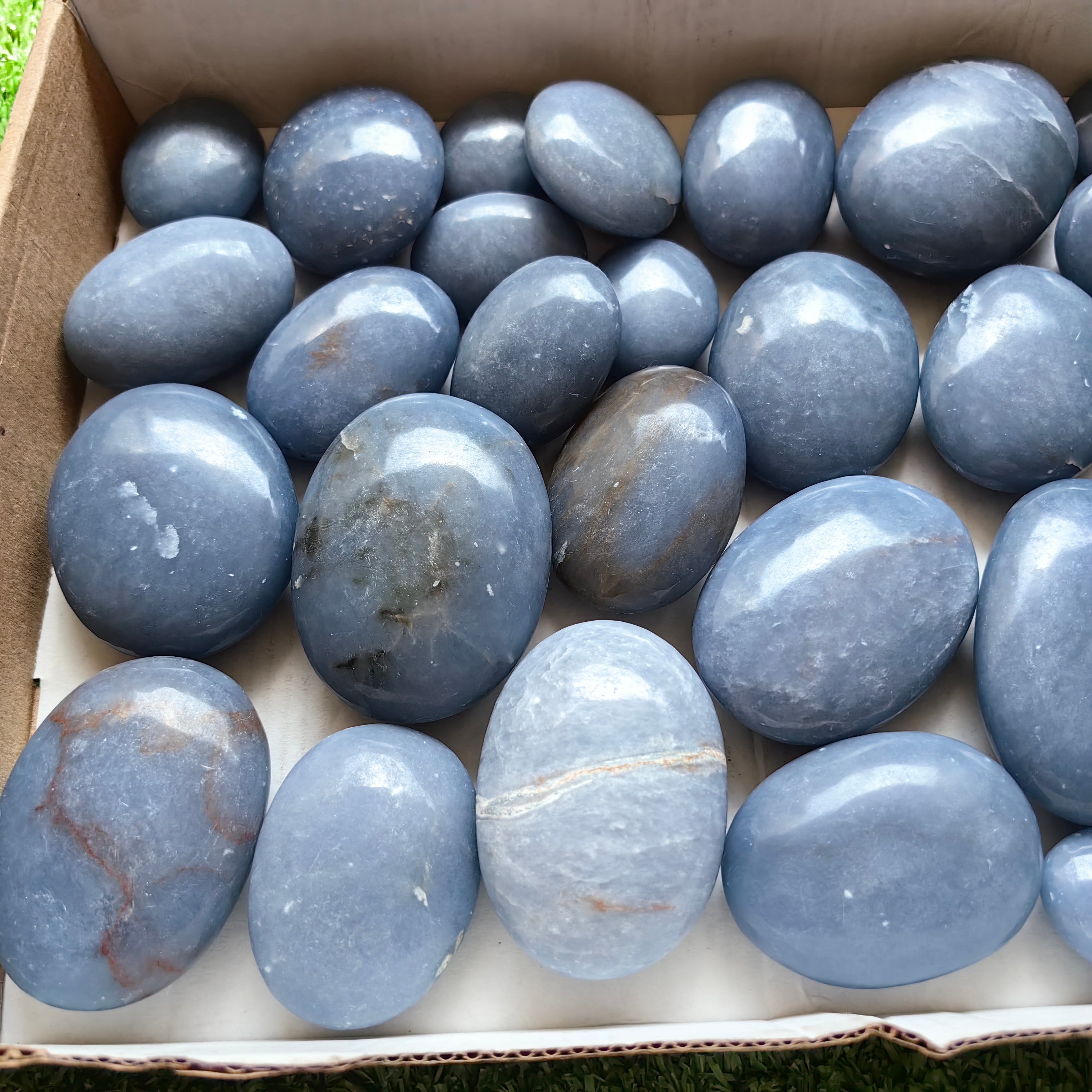 28 pc blue angelite palms