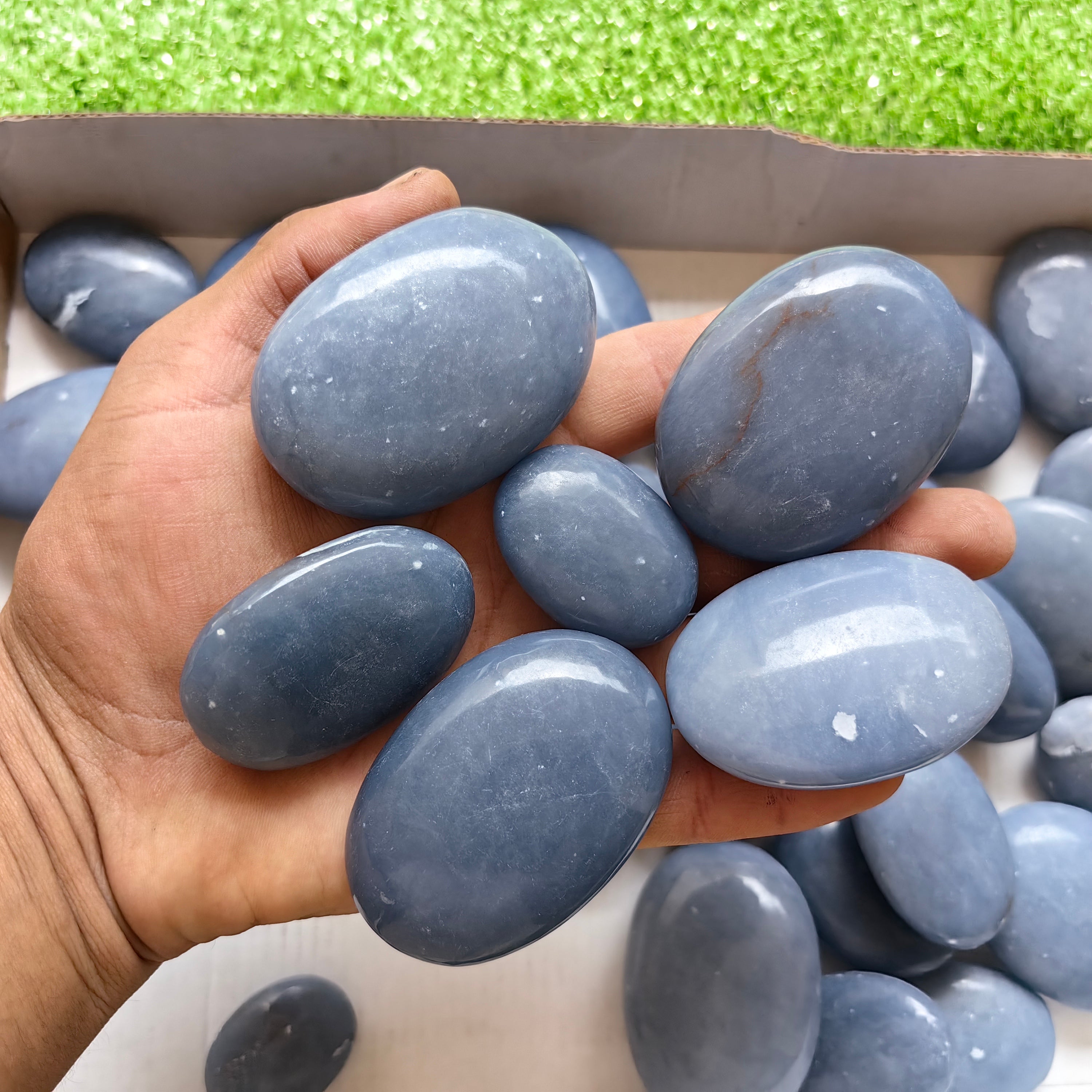 31 pc blue angelite palms