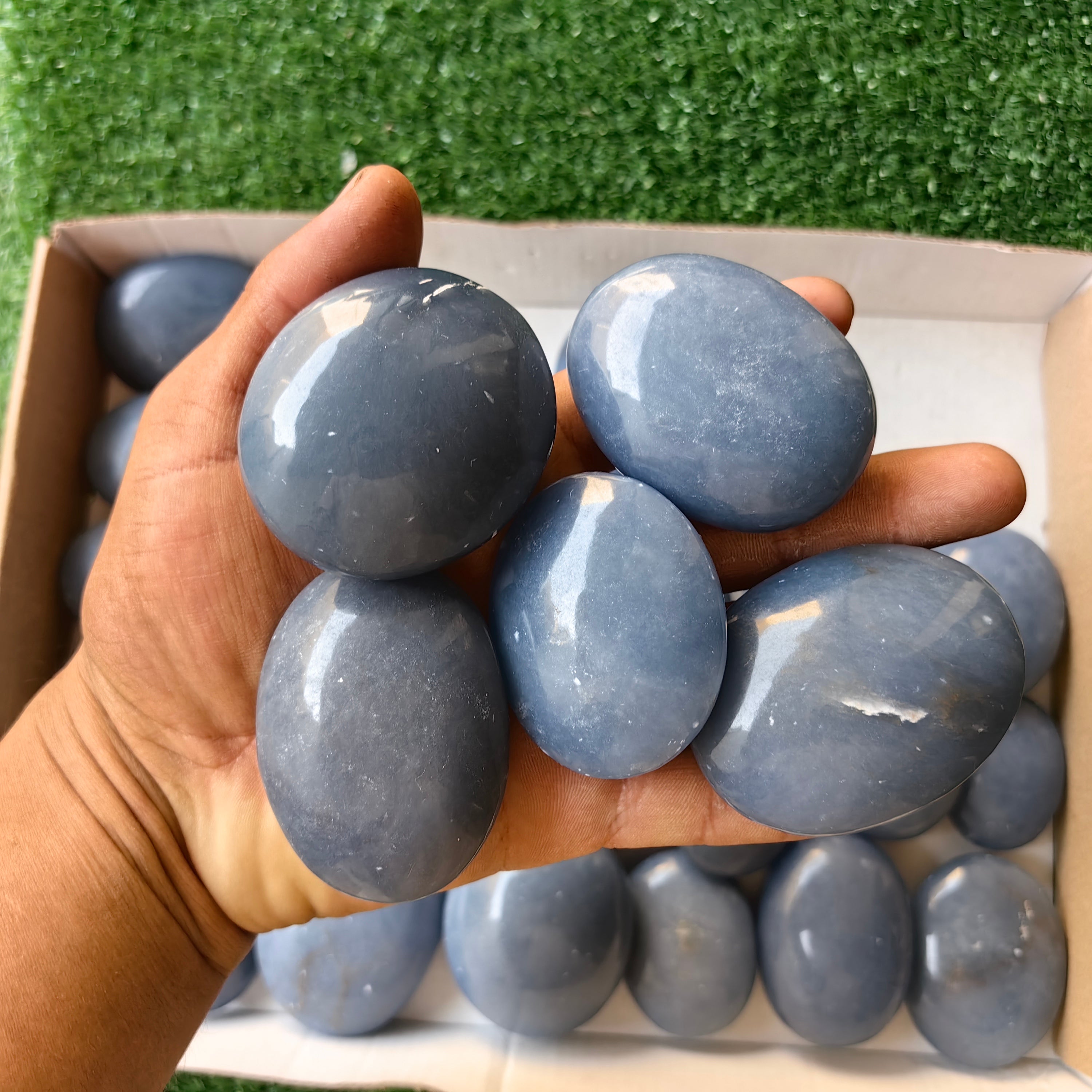 27 pc blue angelite palms