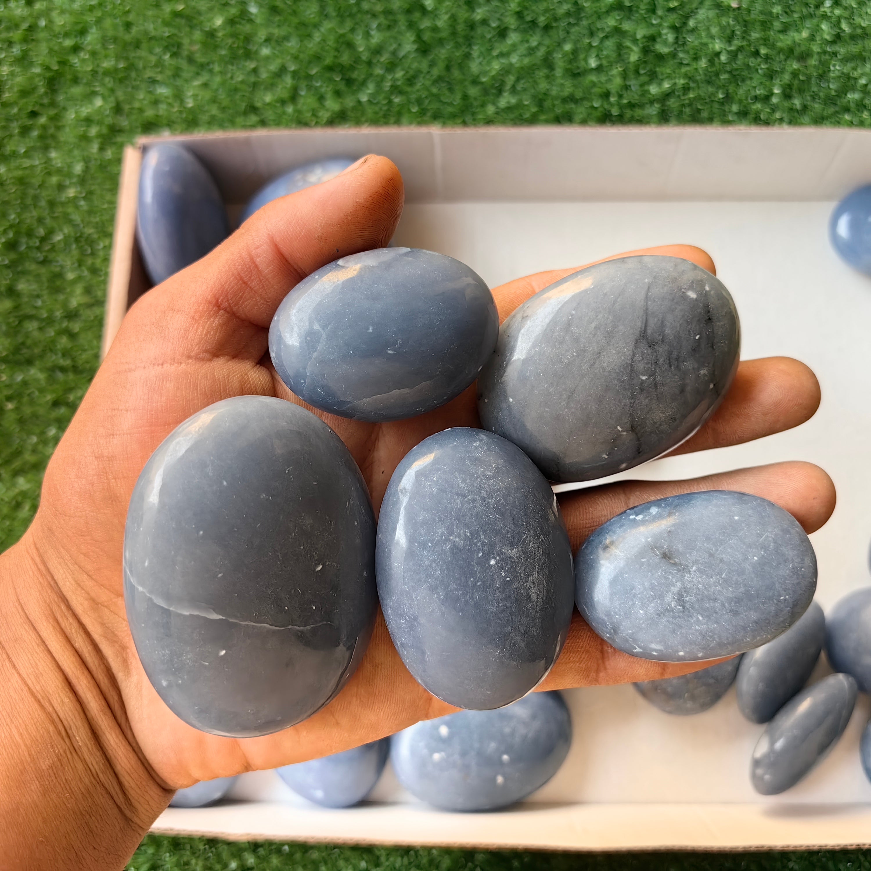 31 pc blue angelite palms