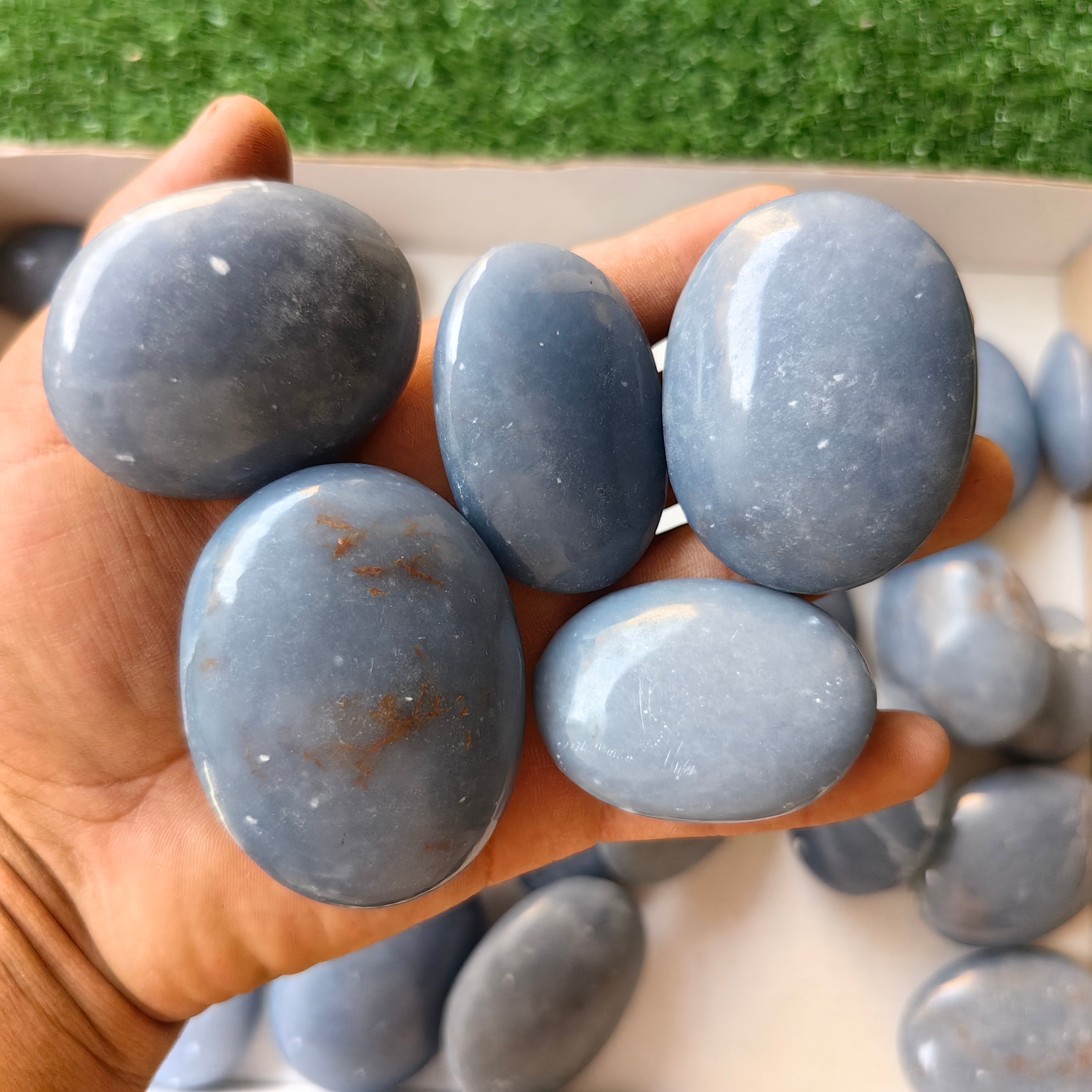 31 pc blue angelite palms