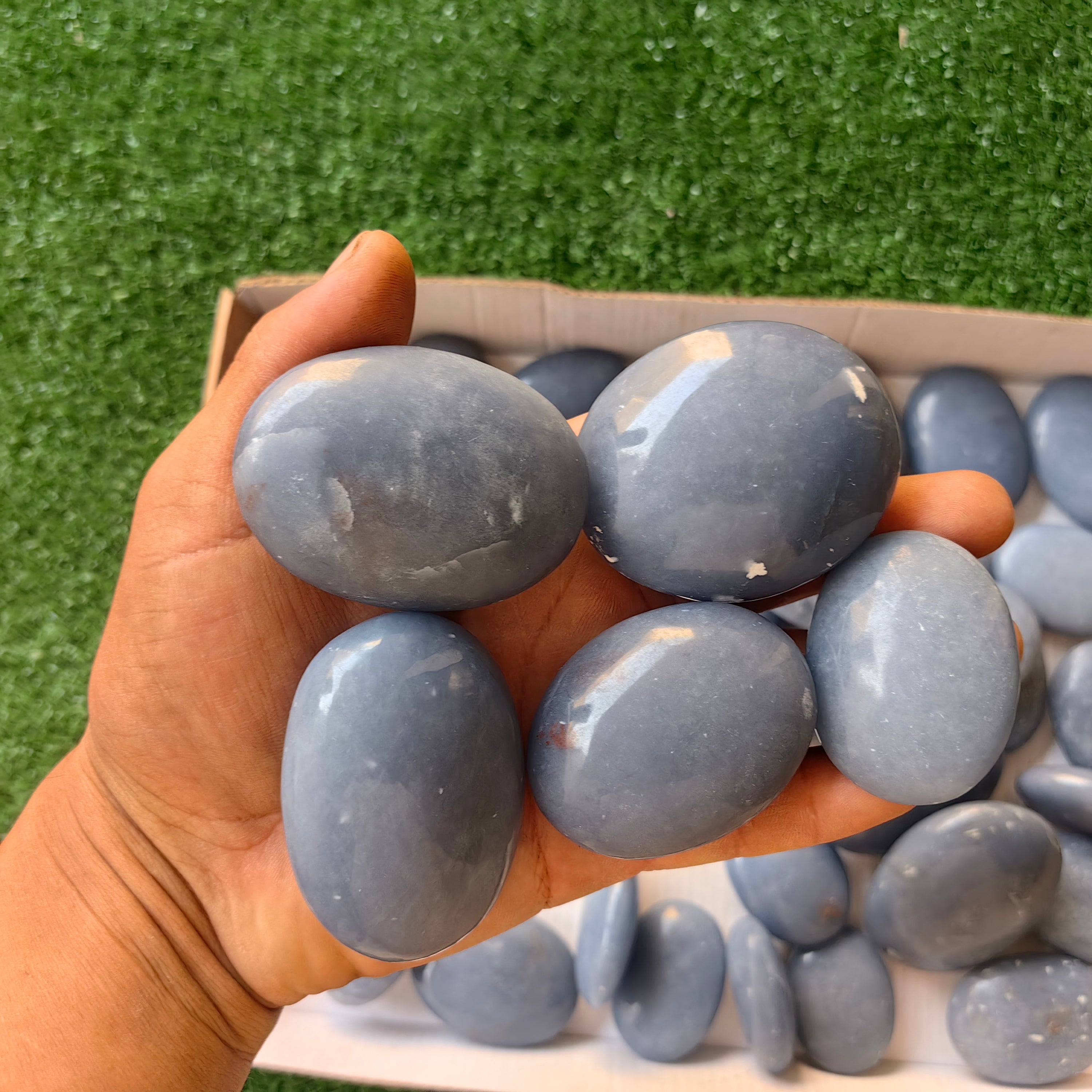 31 pc blue angelite palms