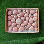 35 pc rhodonite hearts