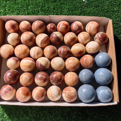 42 pc angelite & onix spheres