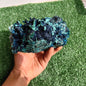 Chrysocolla on Quartz from mine tentadora