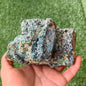 Chrysocolla on Quartz from mine tentadora