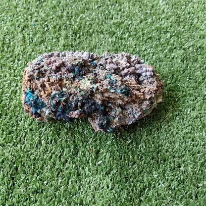 Chrysocolla on Quartz from mine tentadora