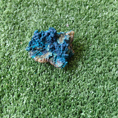 Chrysocolla on Quartz from mine tentadora