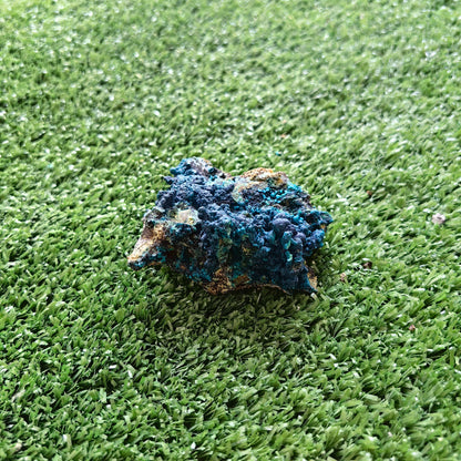 Chrysocolla on Quartz from mine tentadora