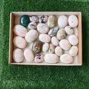 27 pc carving palms in mixted stones