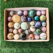 31 pc carving spheres in mixted stones