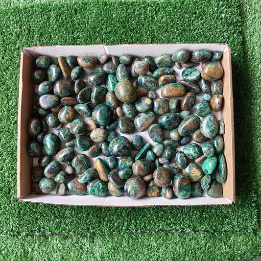 2.2 kg tumbled azurite malachite