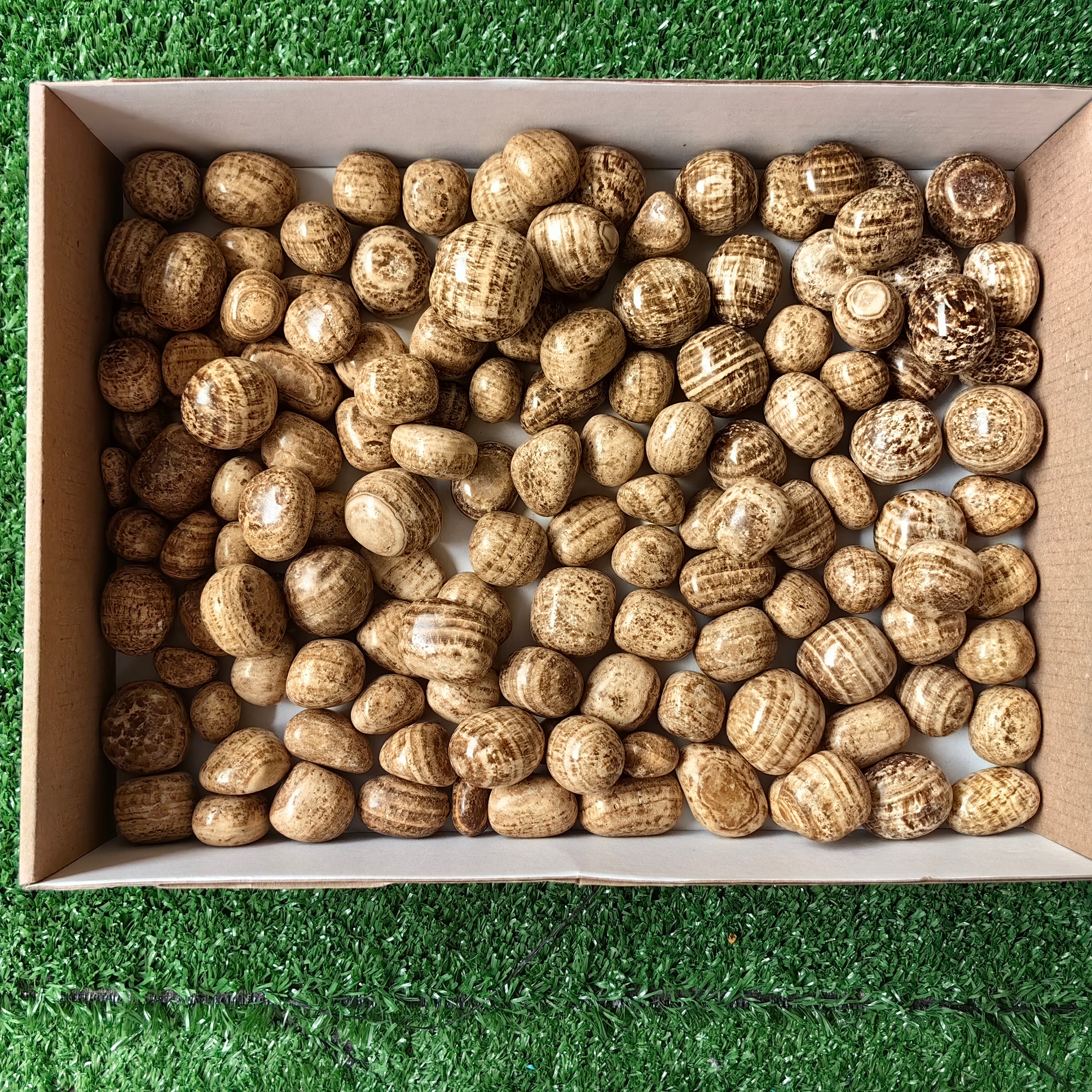 2.2 kg brown Aragonite tumbled