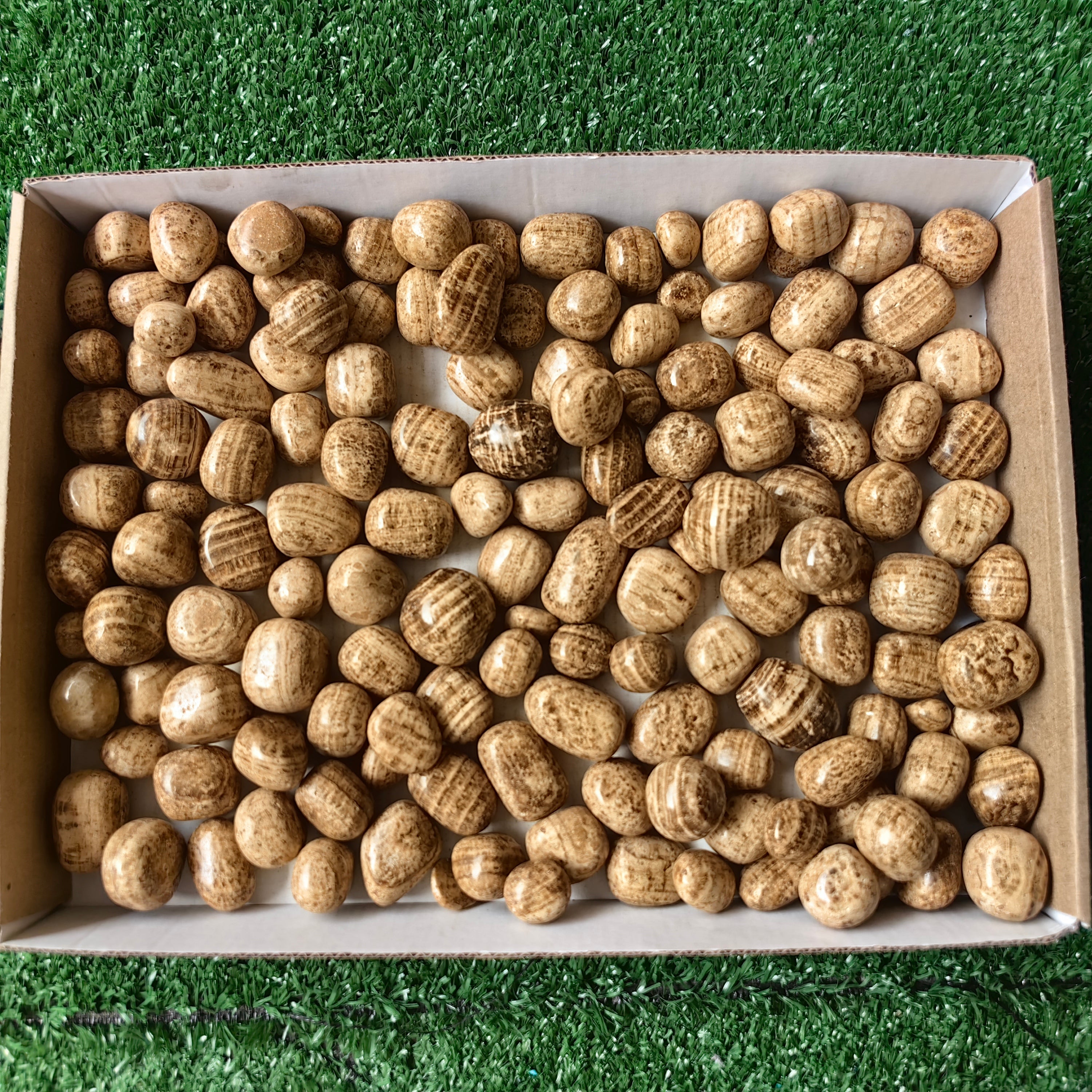 2.2 kg brown Aragonite tumbled