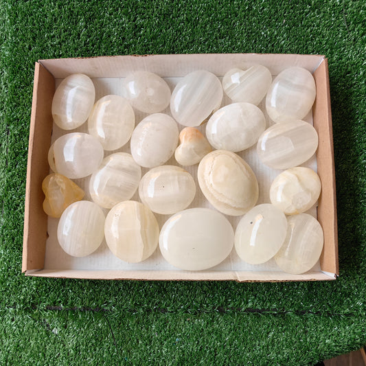 21 pc white onix palm & hearts