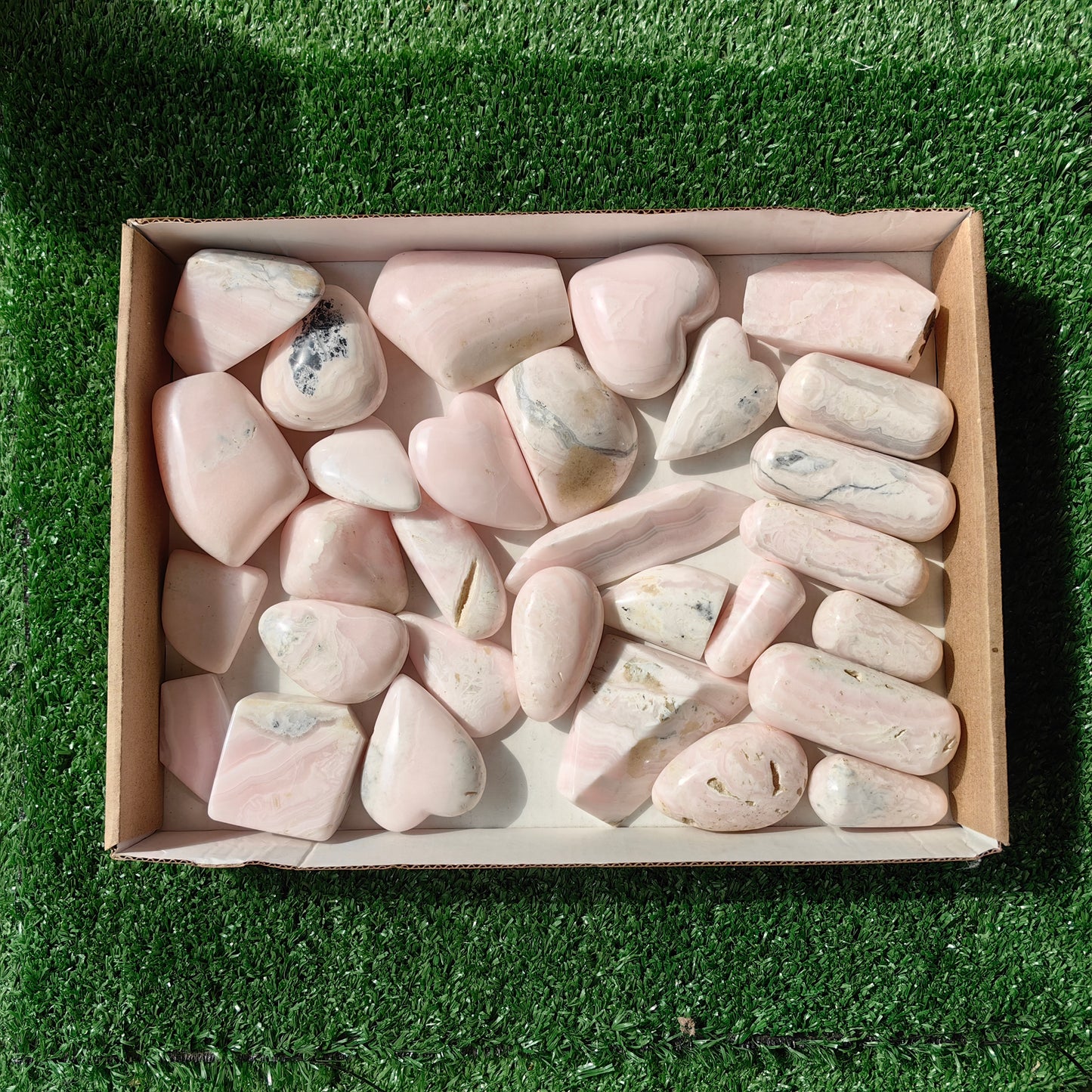 30 pc mangano calcite flourecent free forms