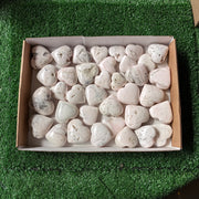 36 pc mangano calcite flourecent hearts