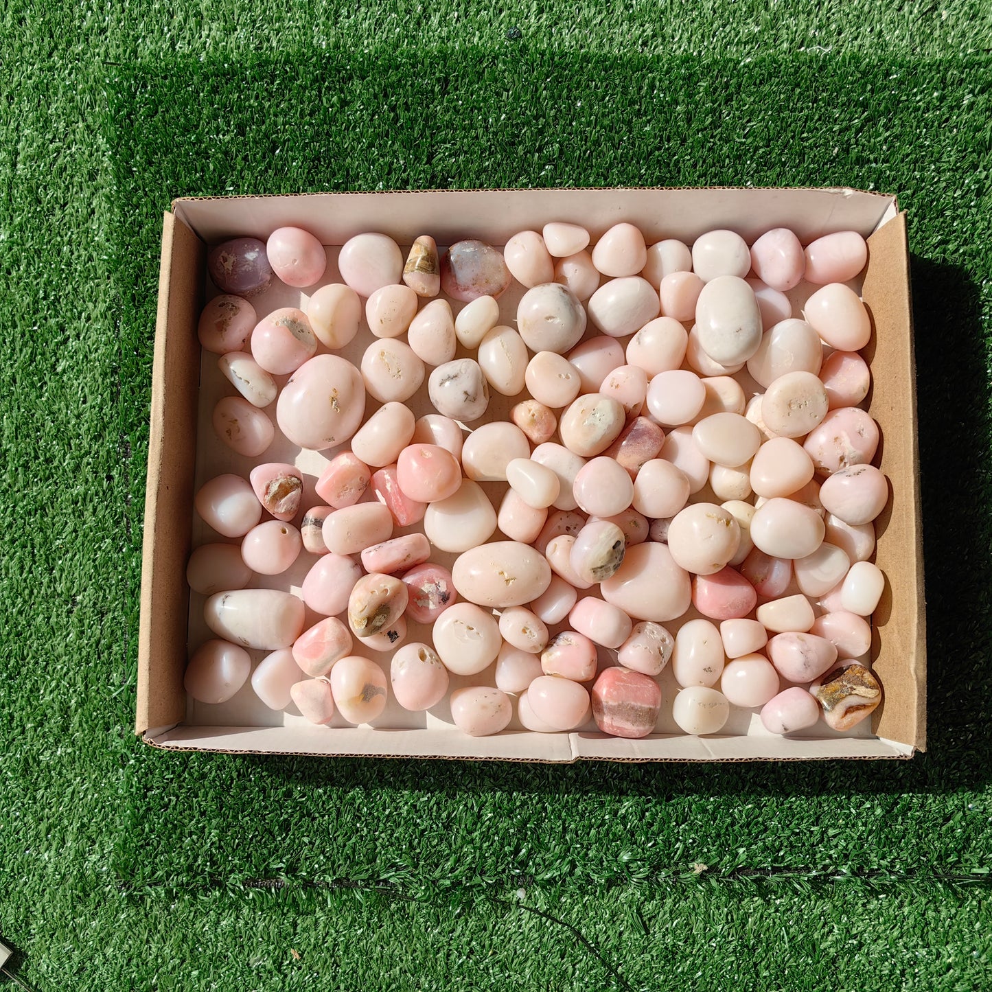 1.8 kg peruvian pink opal tumbled