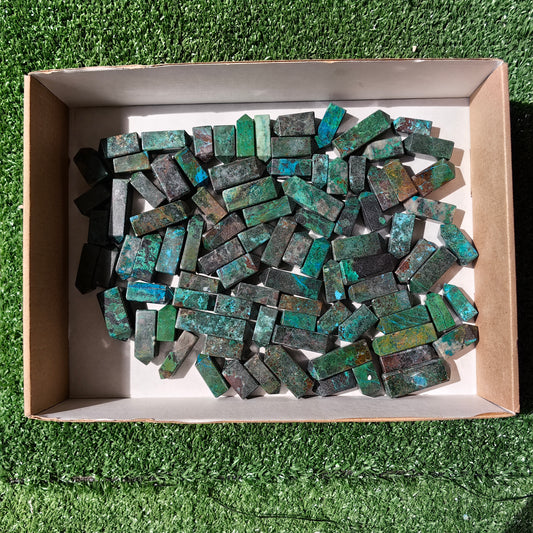 92 pc chrysocolla mini towers