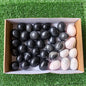 35 pc mangano calcite & black onix eggs