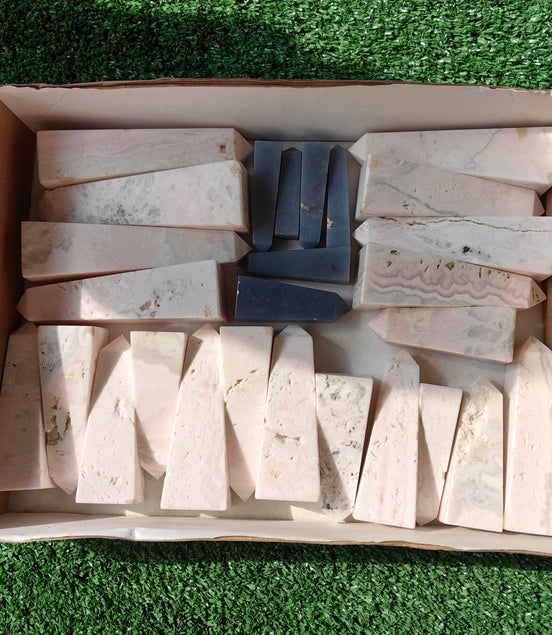 tower mangano calcite & angelite