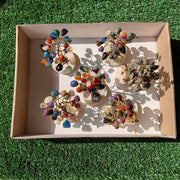 6 pc trees gemstone
