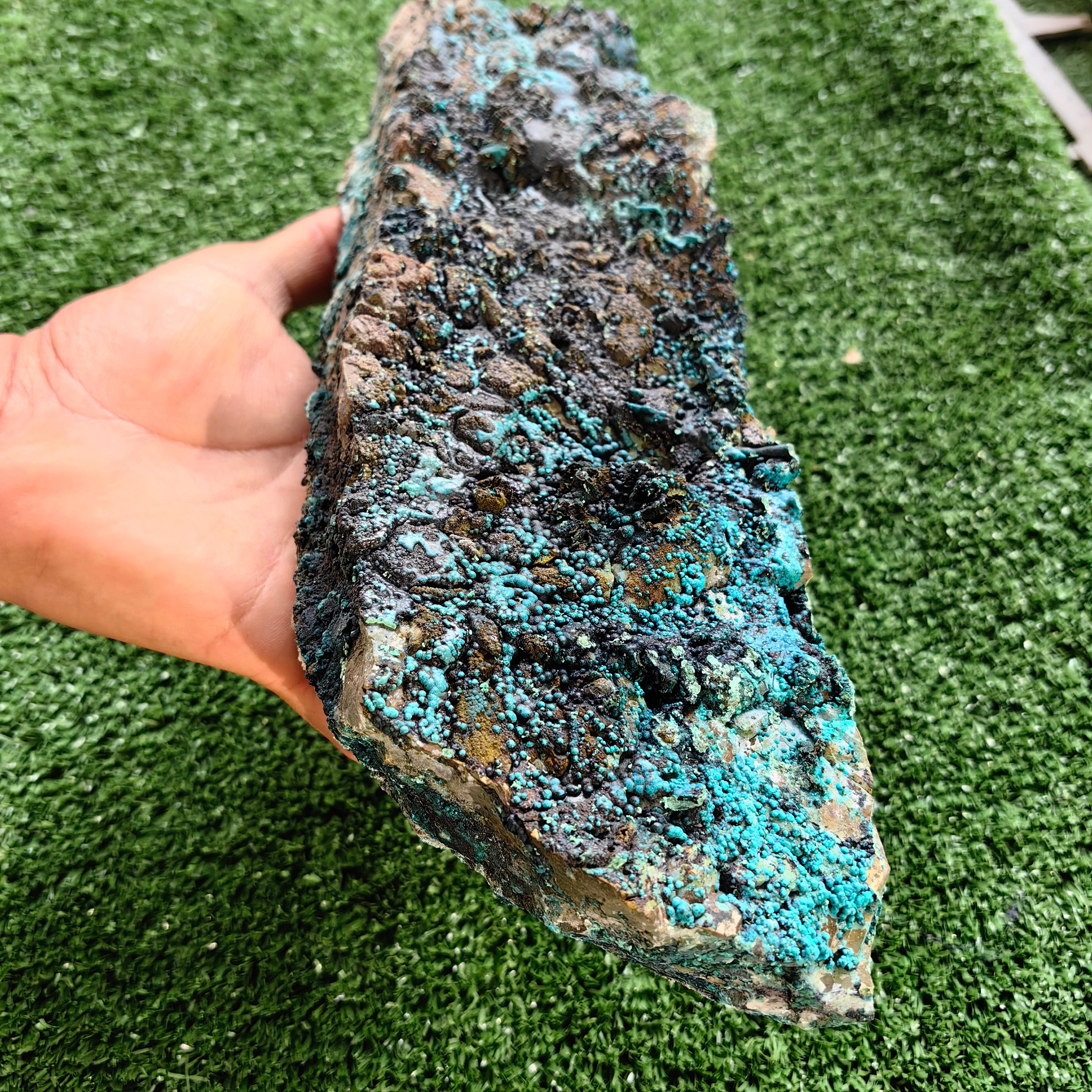 1900 grams chrysocolla quartz rough from tentadora