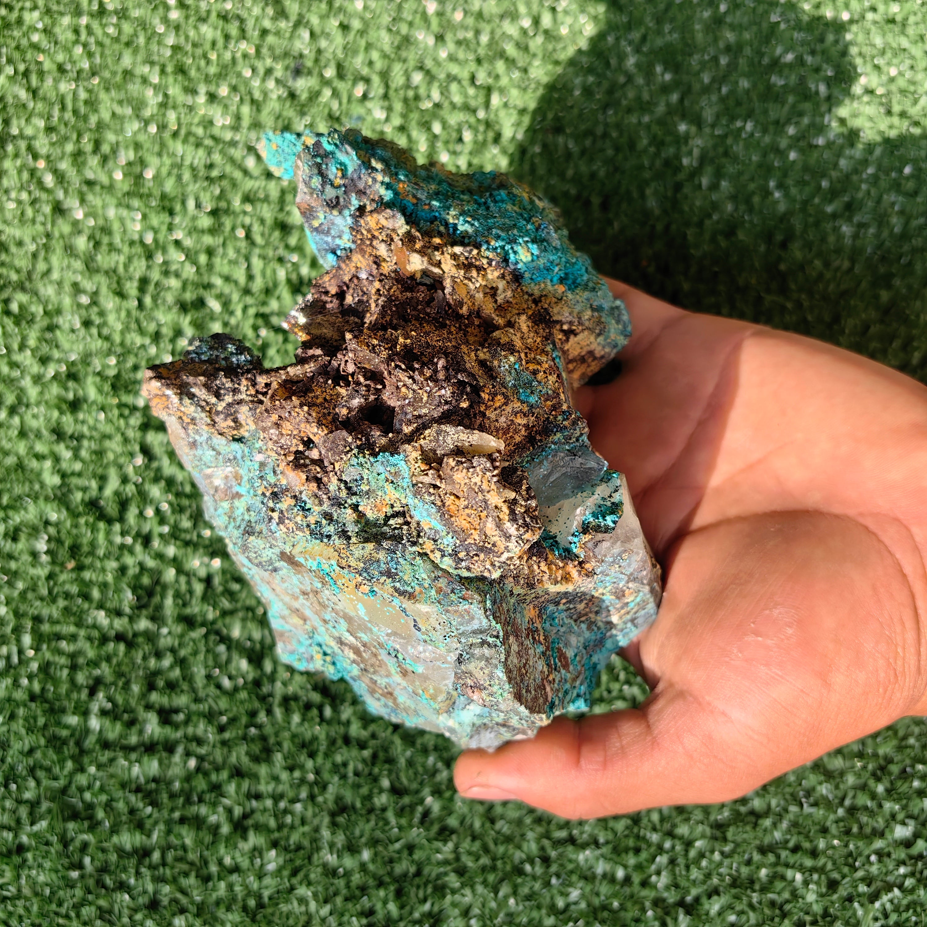 1000 grams chrysocolla quartz rough from tentadora