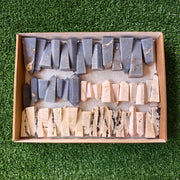 Lot 51 pcs Angelite / Mangano Tower