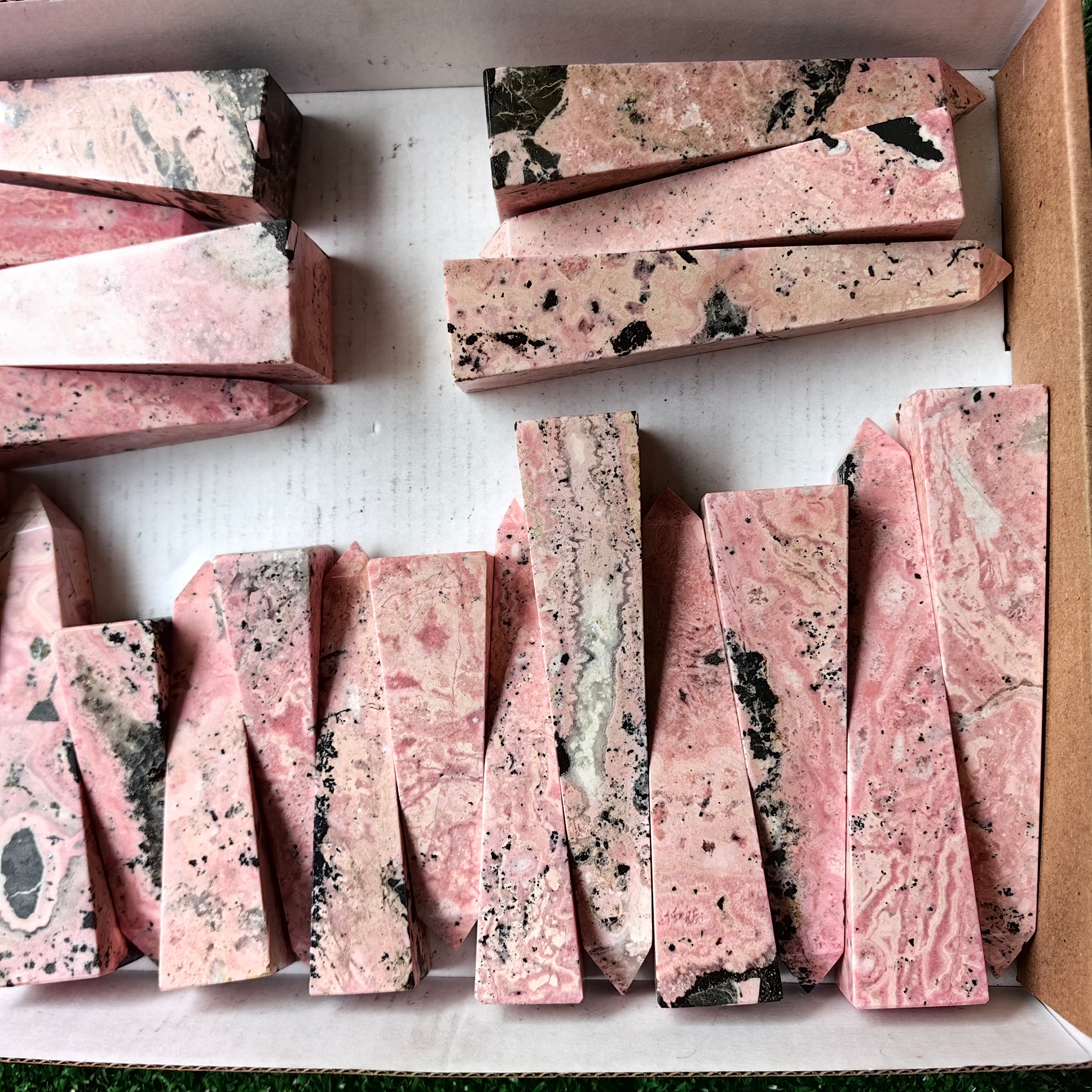 Lot 21 pcs Rhodonite Tower