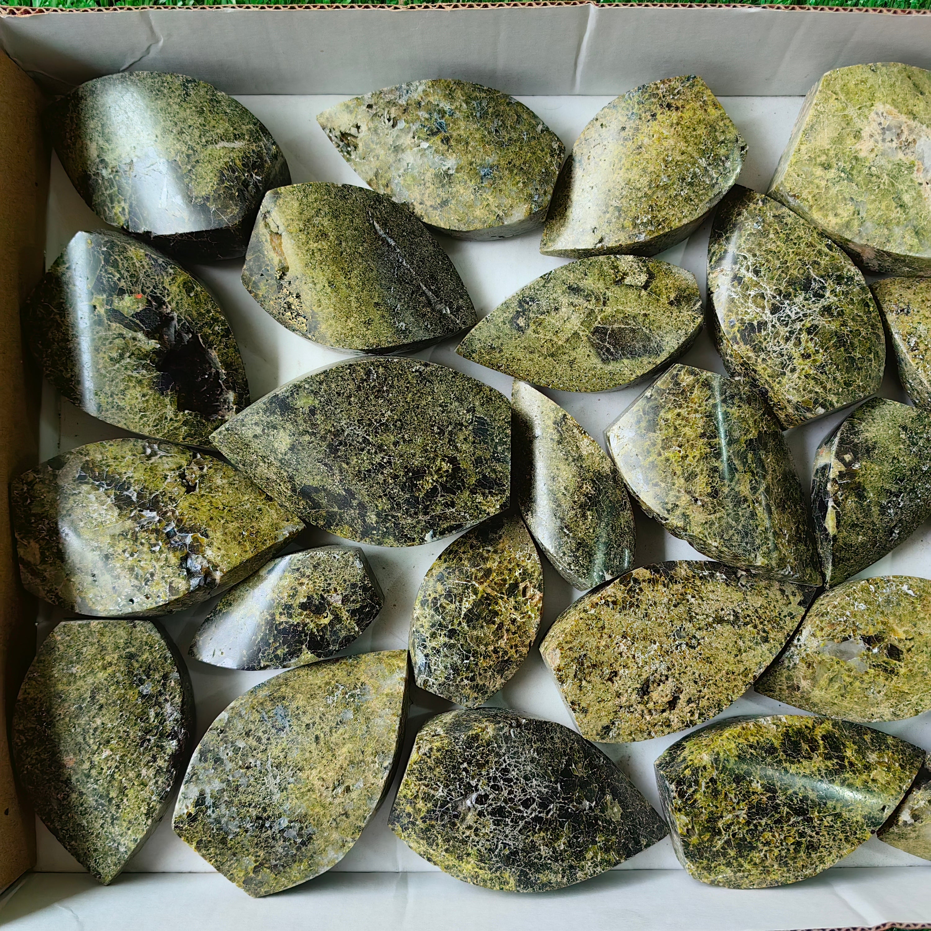 Lot 24 pcs Epidote Flame