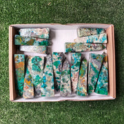 Lot 16 pcs Chrysoquartz Tower